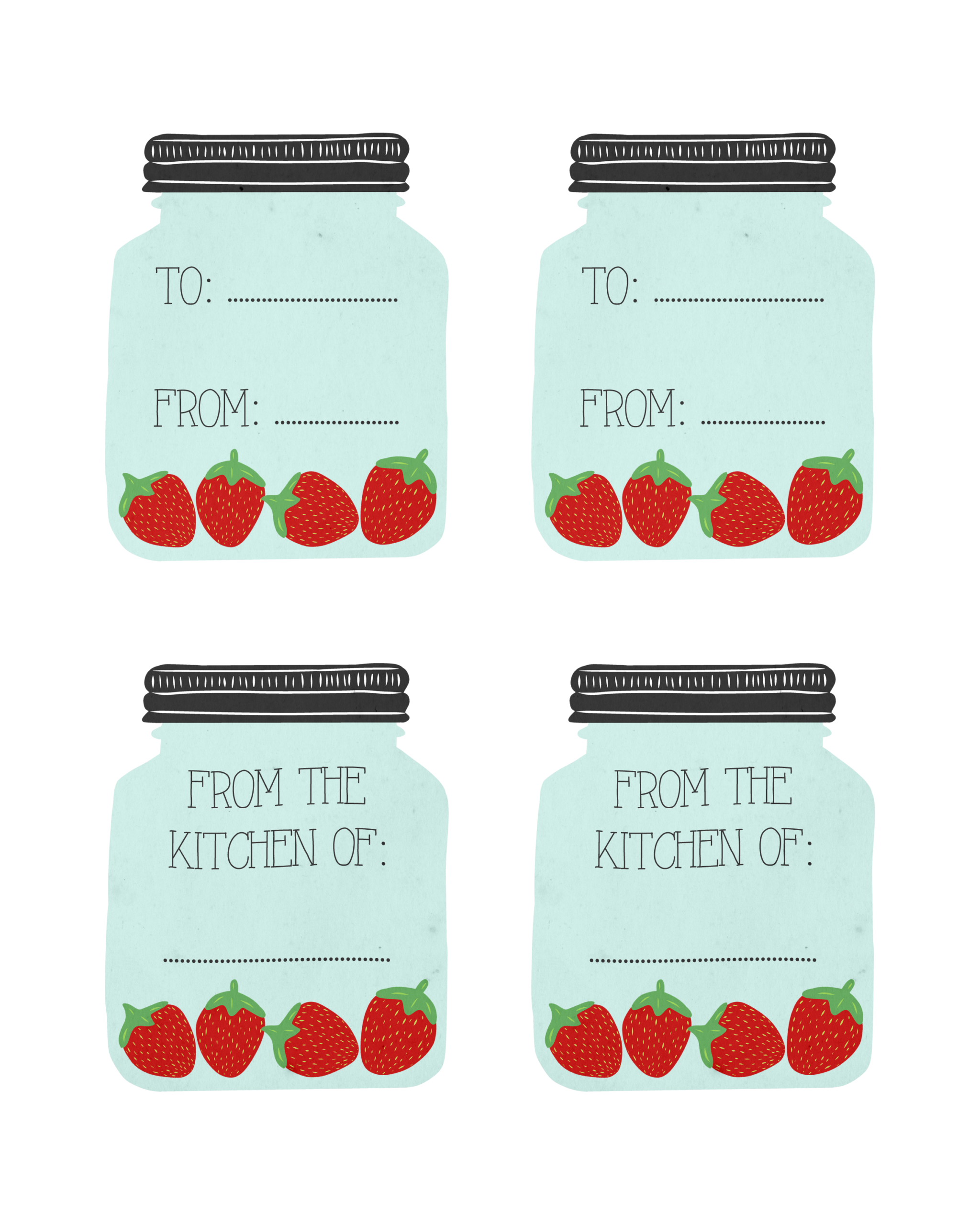 free printable mason jar template