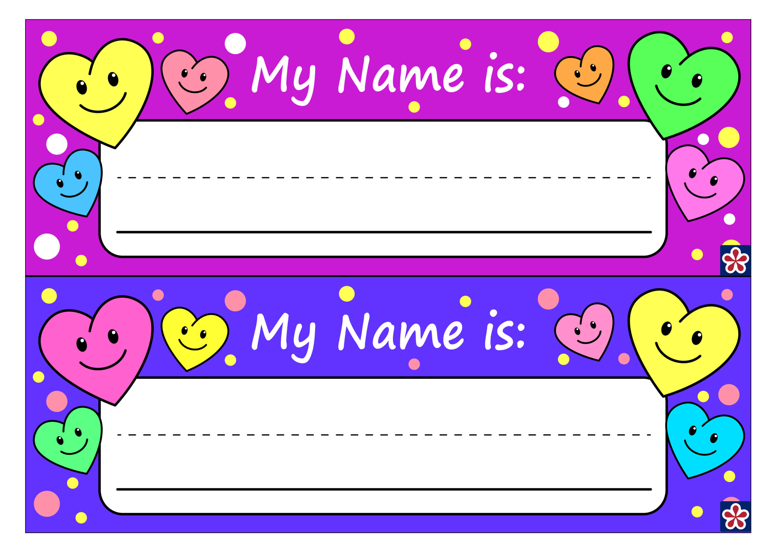 Free Printable Name Tags For Preschoolers Free Printable Name Tags For Preschoolers