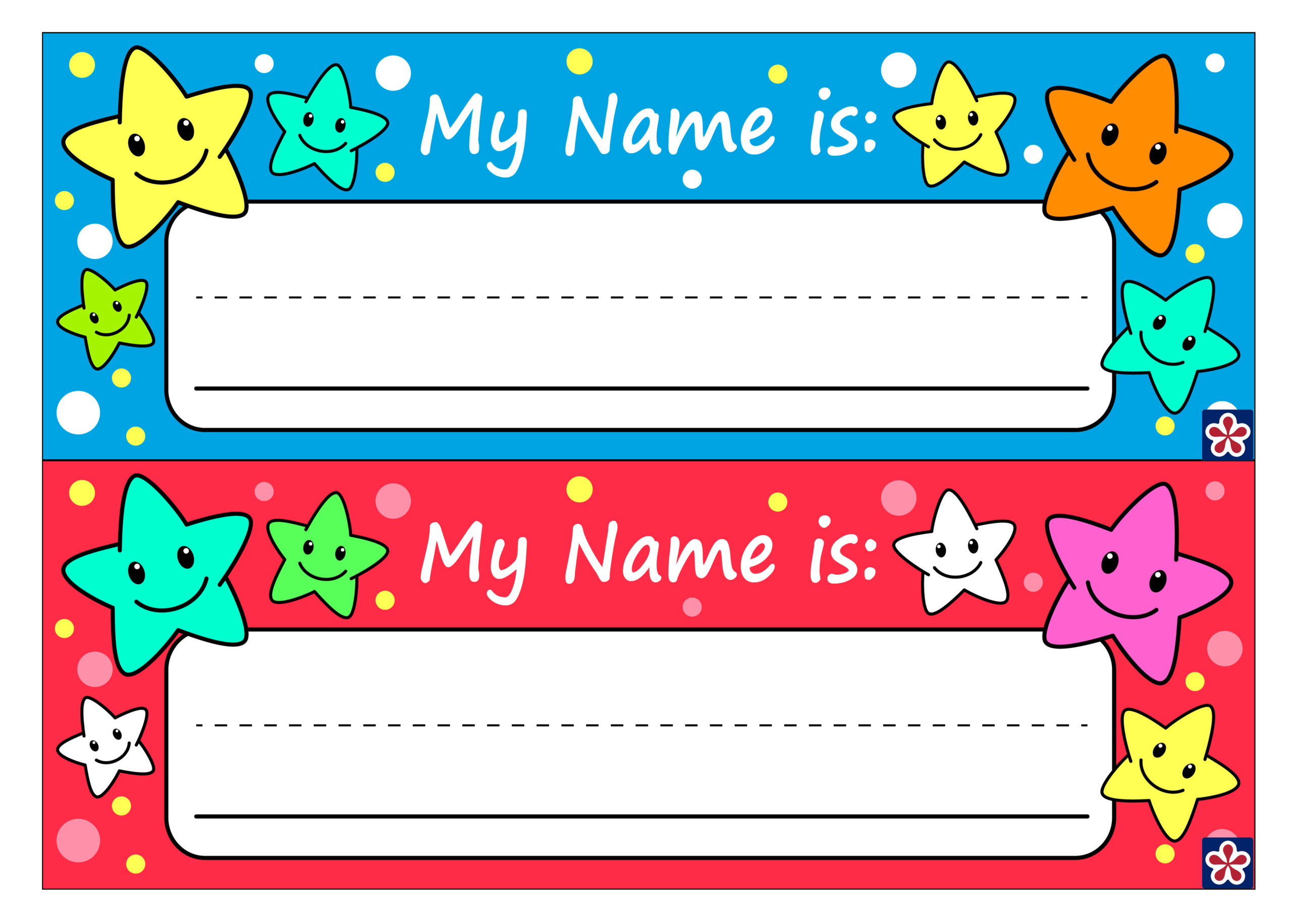 Free Printable Name Tags For Preschoolers