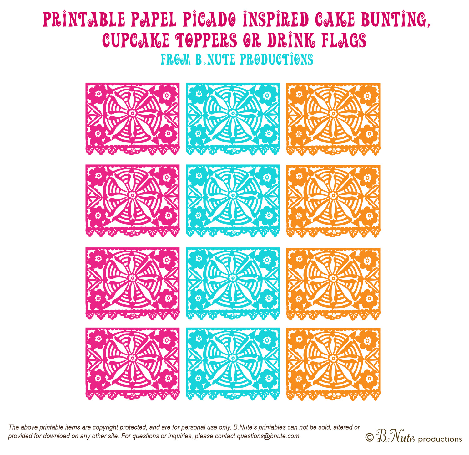 Free Printable Papel Picado Inspired