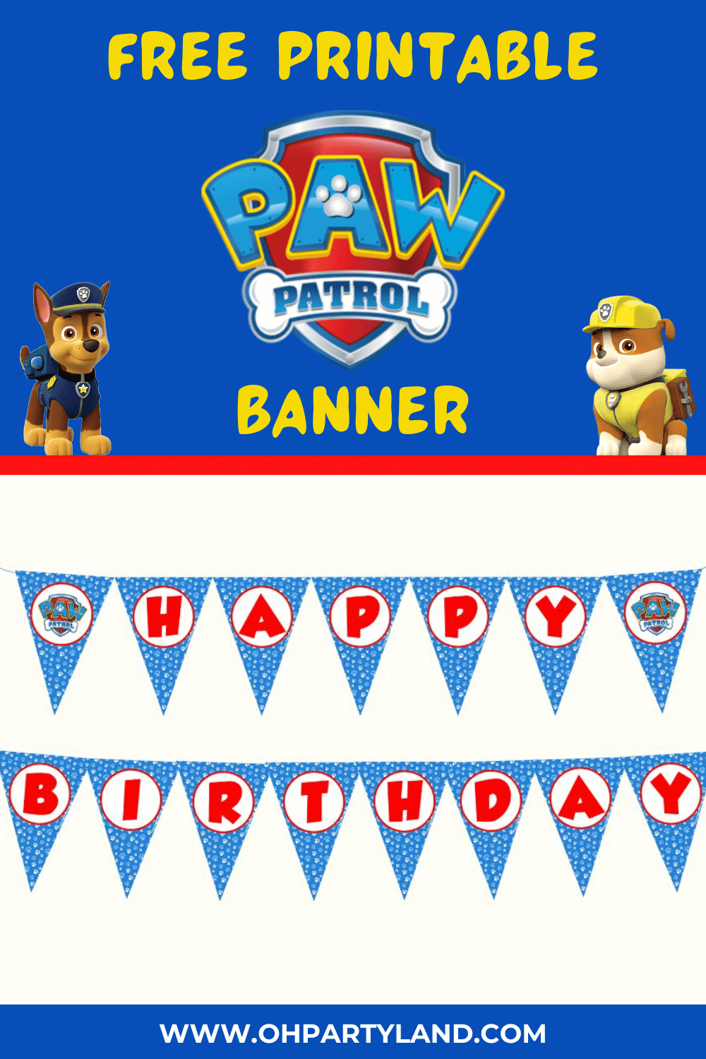 Free Printable Paw Patrol Birthday Free Printable Paw Patrol Birthday