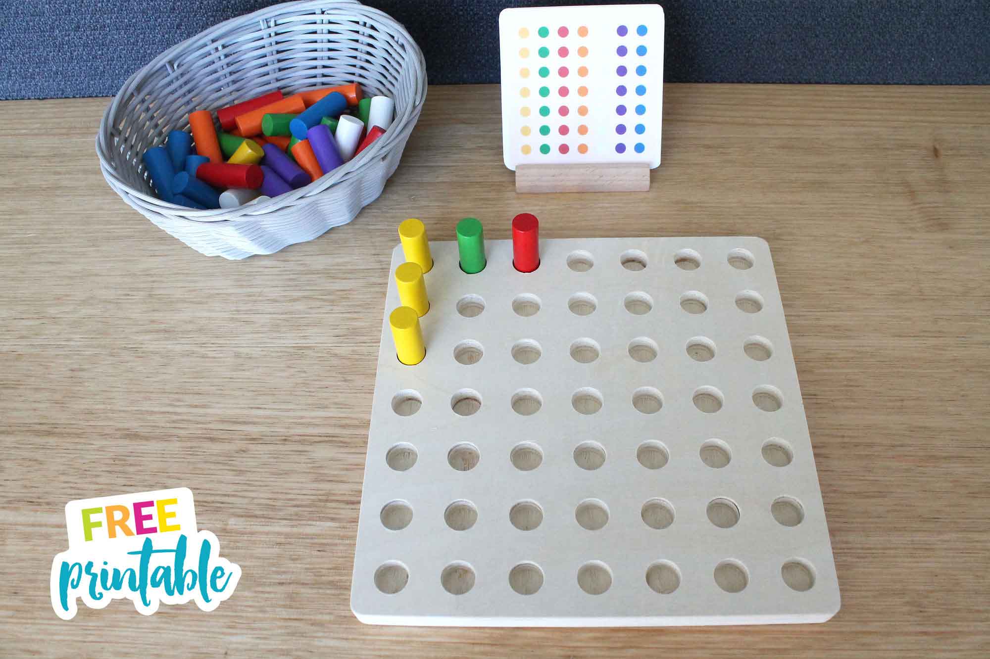 Free Printable Pegboard Pattern Cards