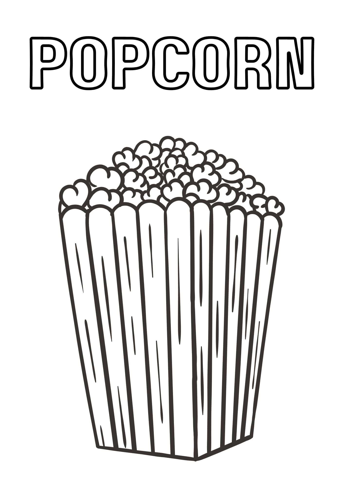 free popcorn printables