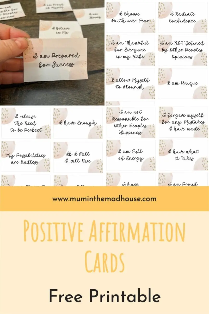 free printable daily affirmations