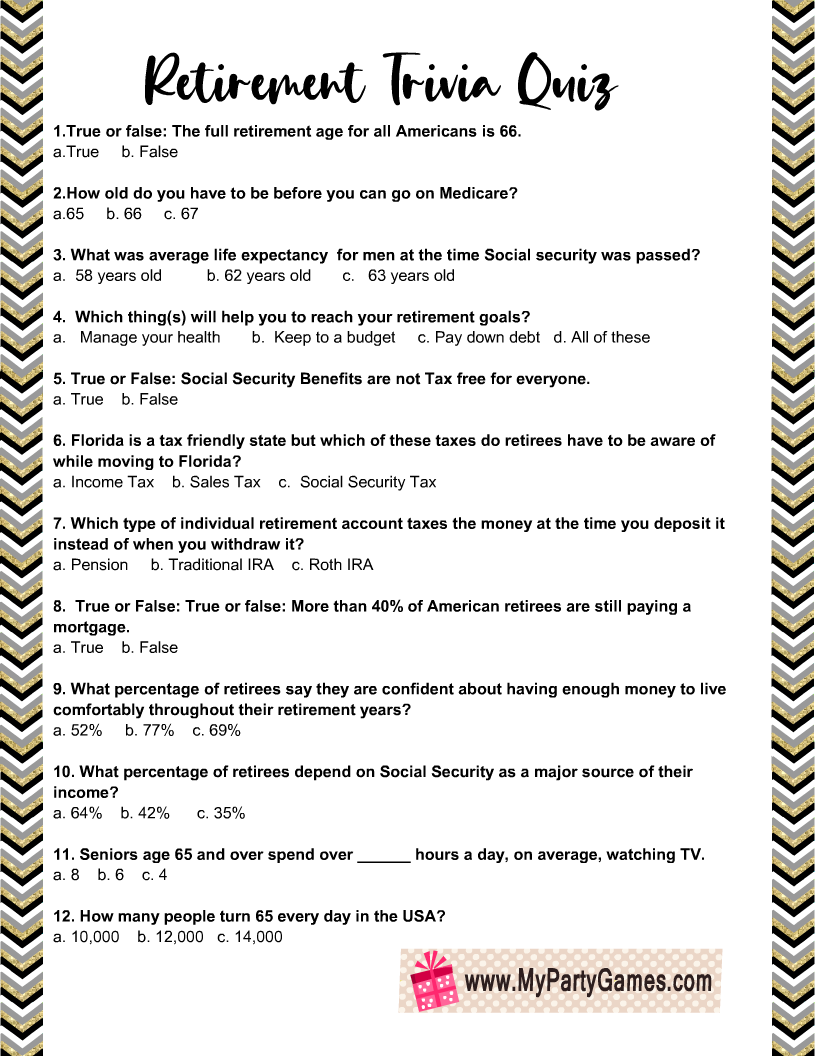 free printable quizzes for seniors free printable quizzes for seniors