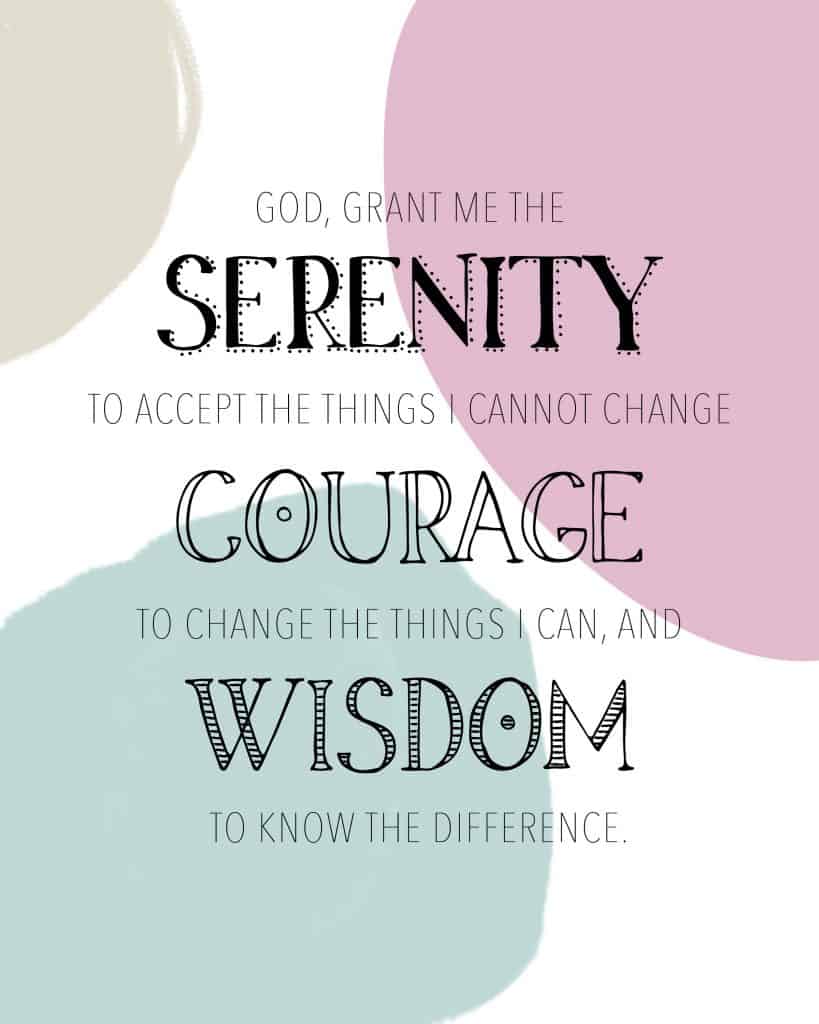 Free Printable Serenity Prayer Wall Art