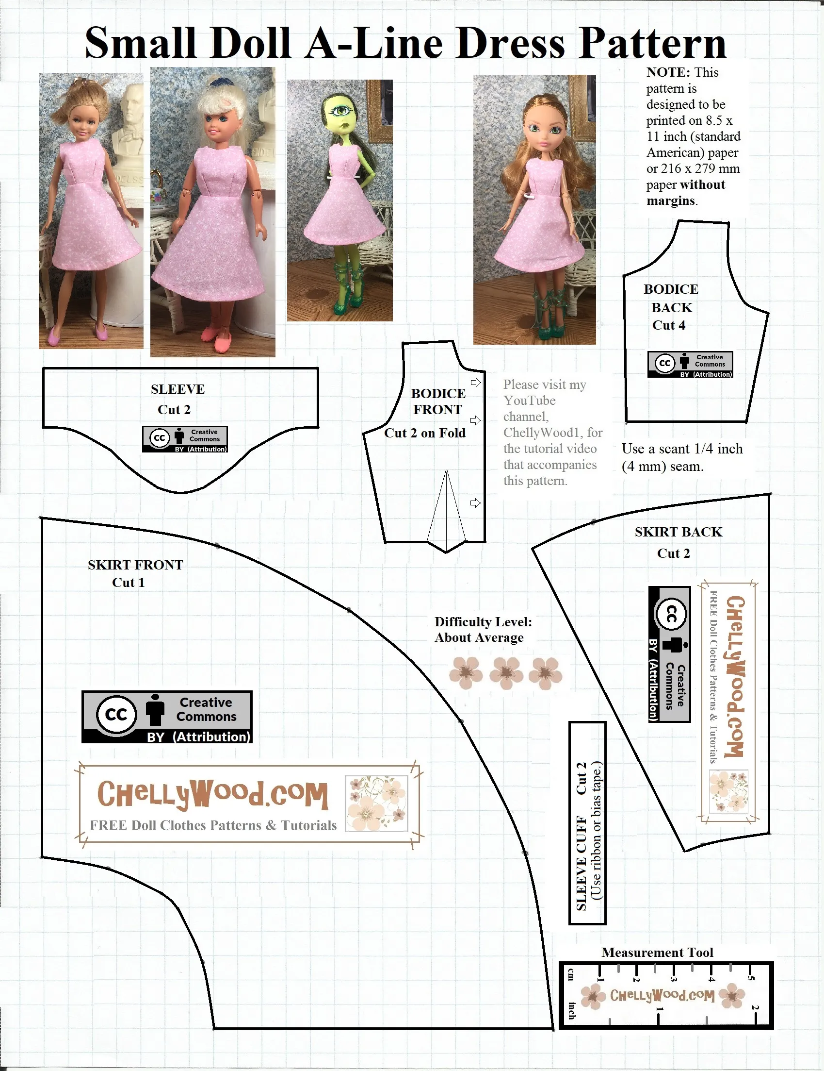 Free Printable Sewing Pattern For Small Dolls Free Printable Sewing Pattern For Small Dolls