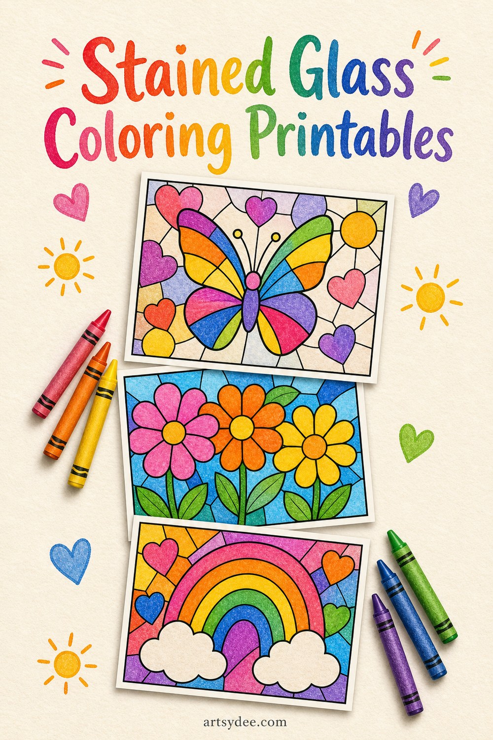 Free Printable Stained Glass Patterns For Kids