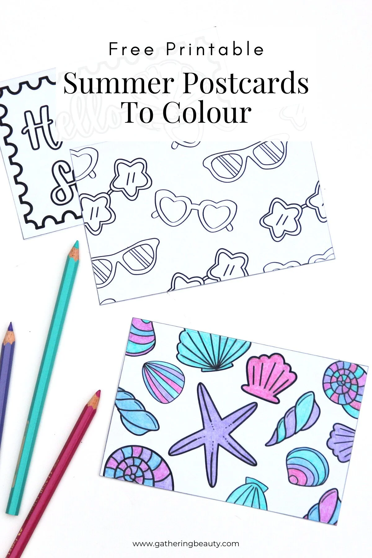 free printable summer cards