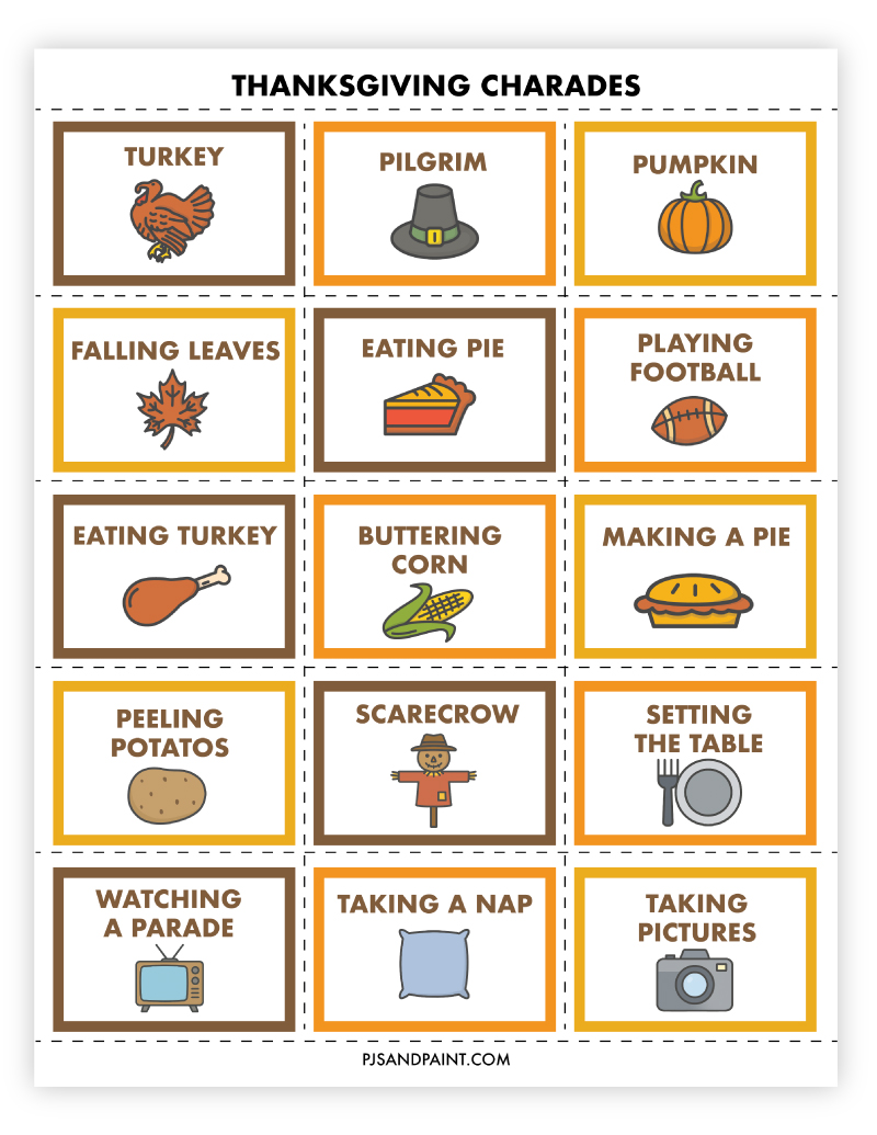 Free Printable Thanksgiving Games And Activities