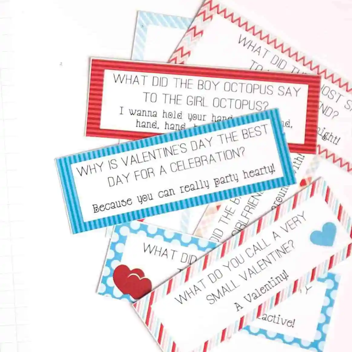 Free Printable Valentines Lunch Box Joke Cards