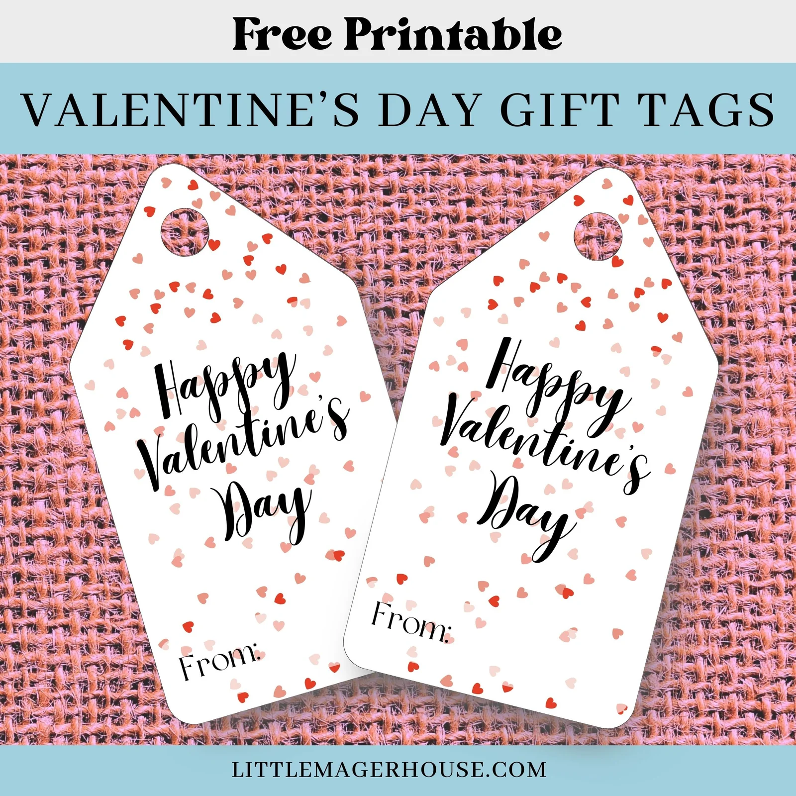 Free Printable Valentines Tags