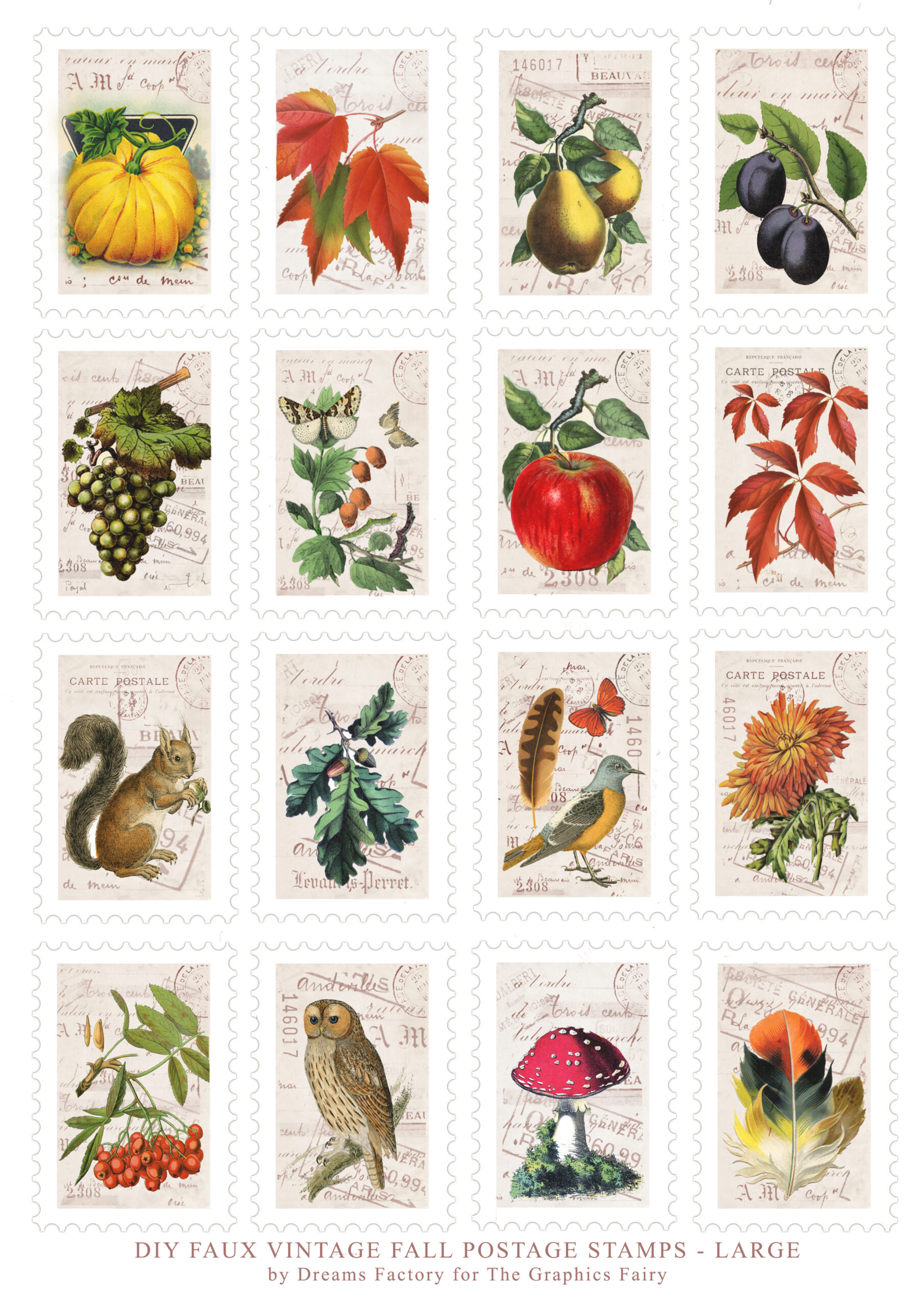 free printable stamps for role play