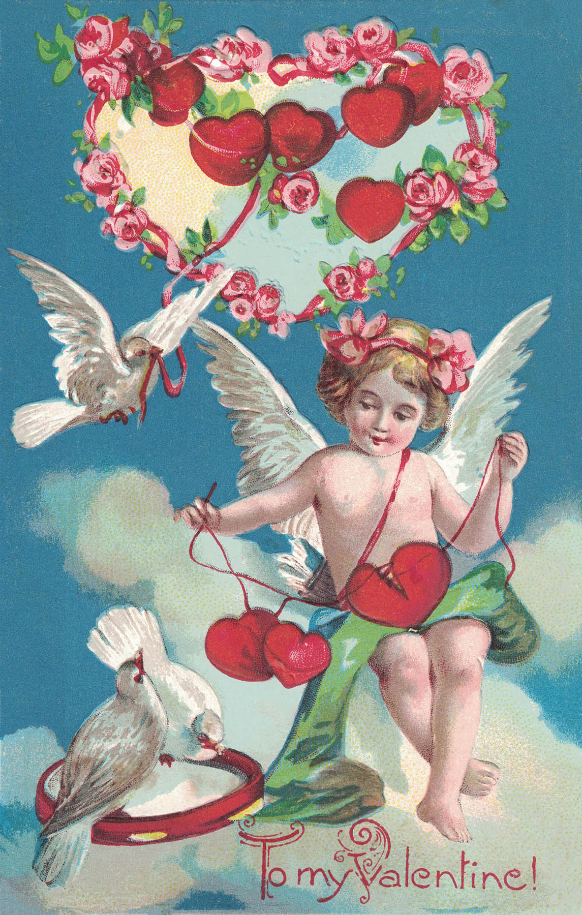 Free Printable Vintage Valentines Day Postcards