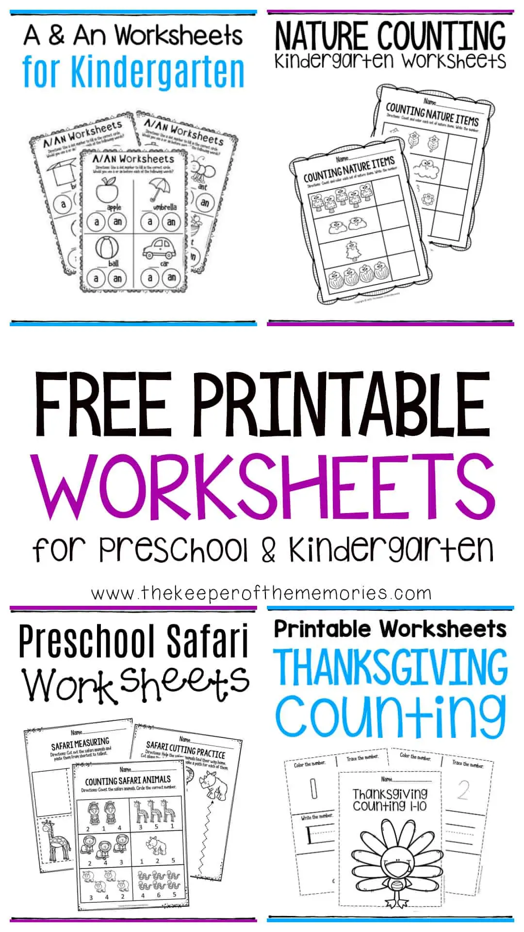 Free Printable Worksheets For Preschool Kindergarten