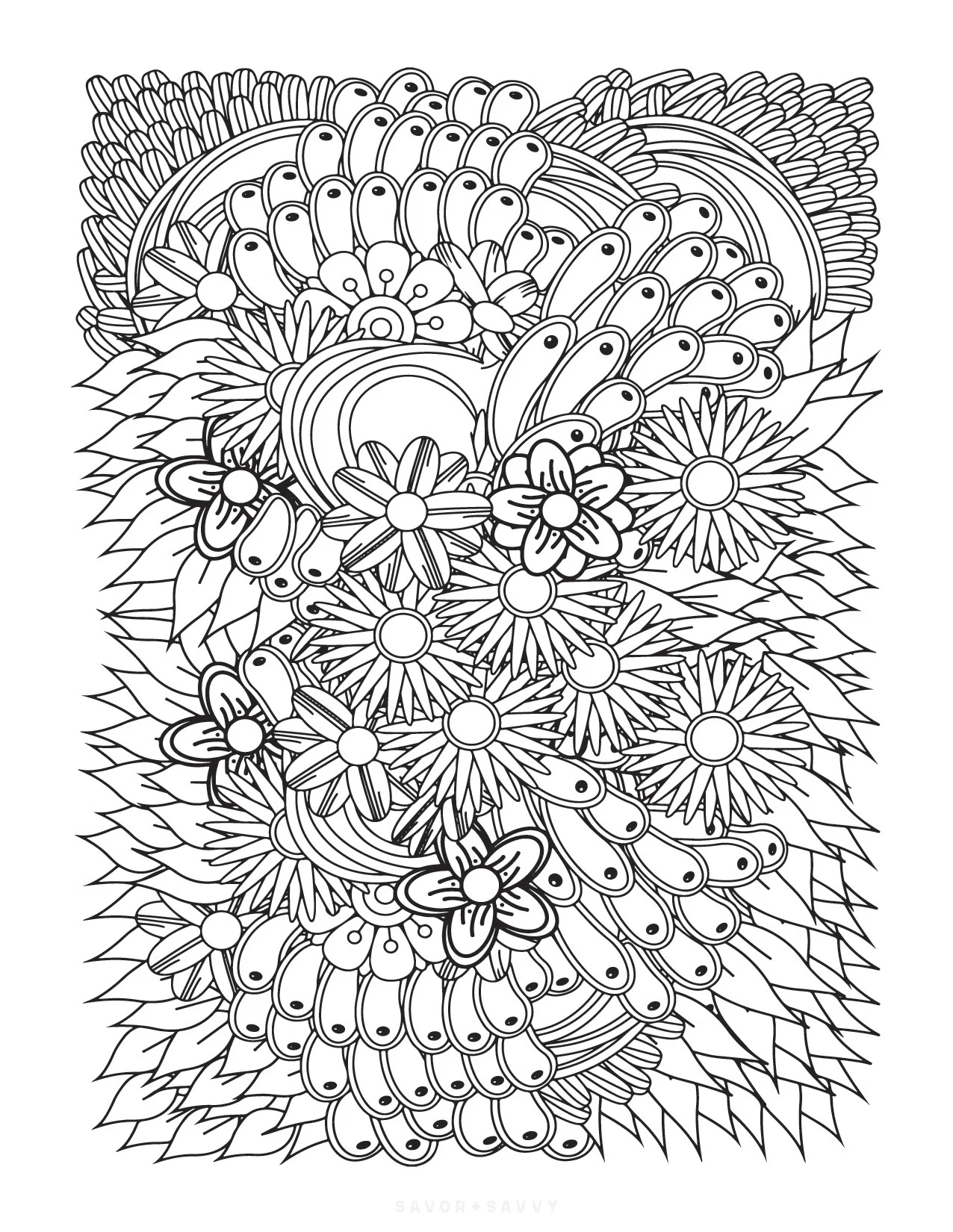 Free Printable Zendoodle Coloring Pages