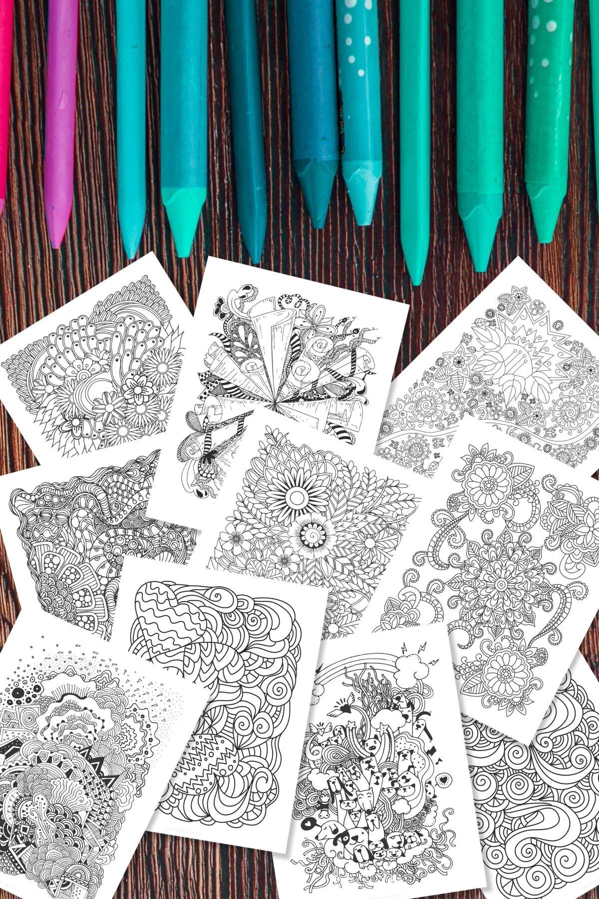 Free Printable Zendoodle Coloring Pages