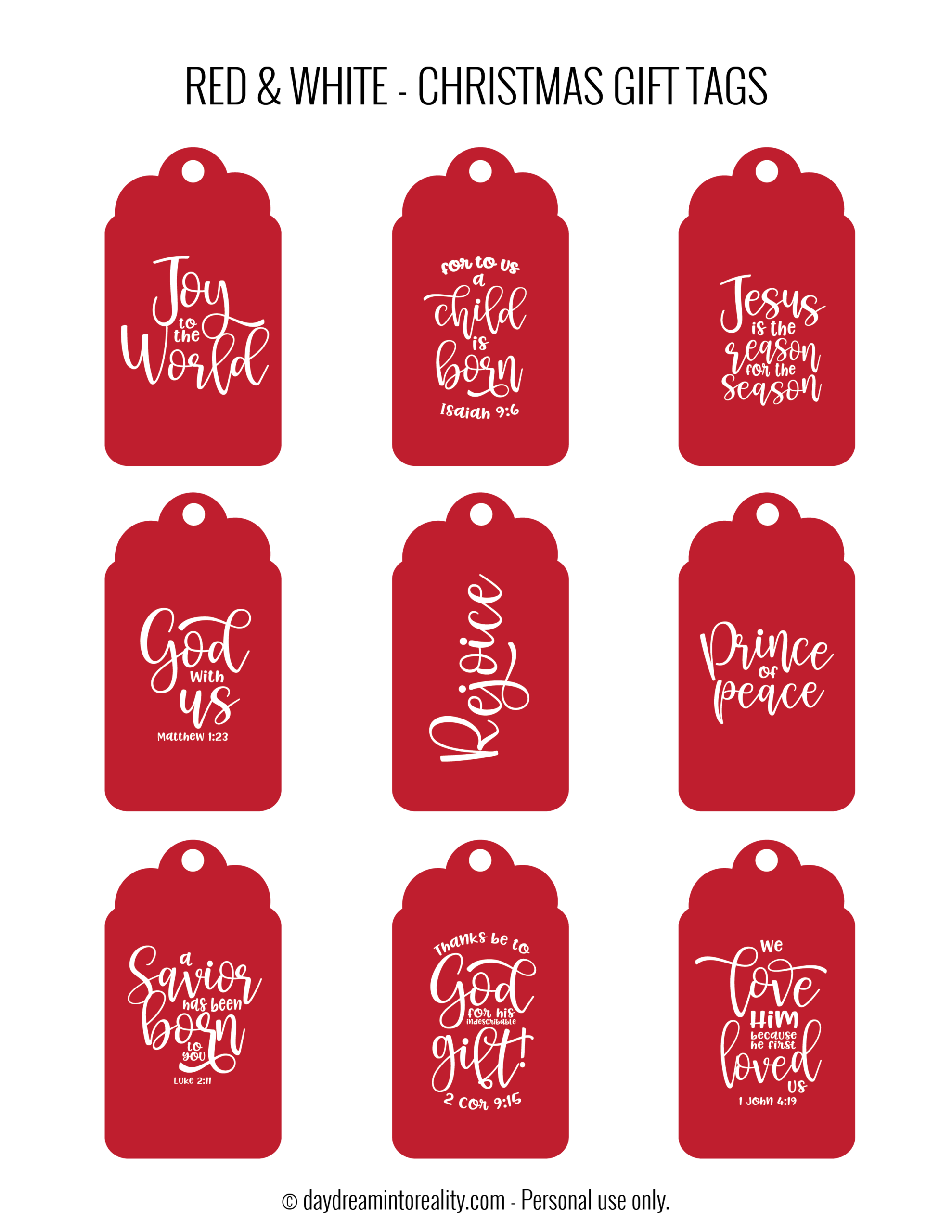 free printable christian christmas gift tags