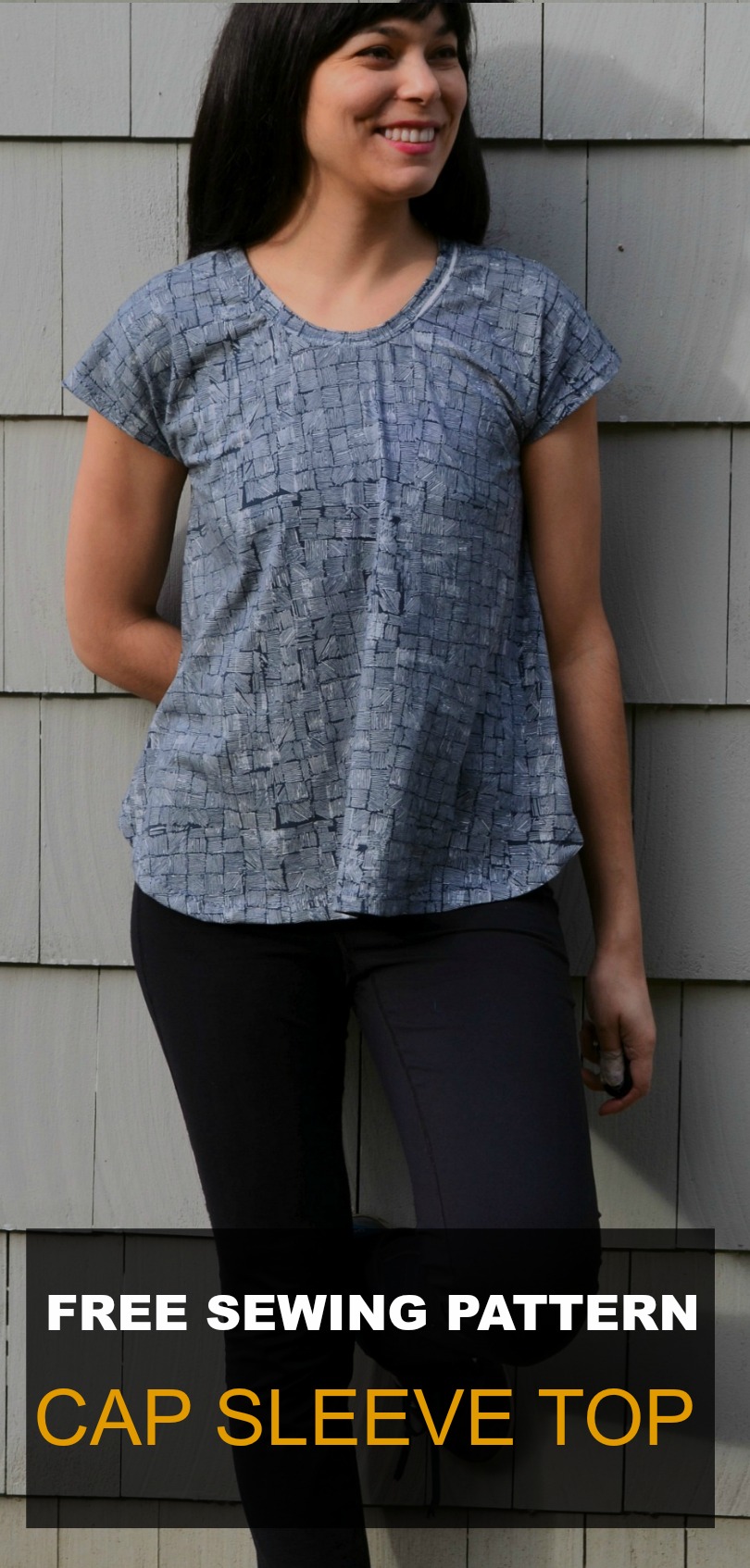 Free Sewing Pattern Cap Sleeve Top