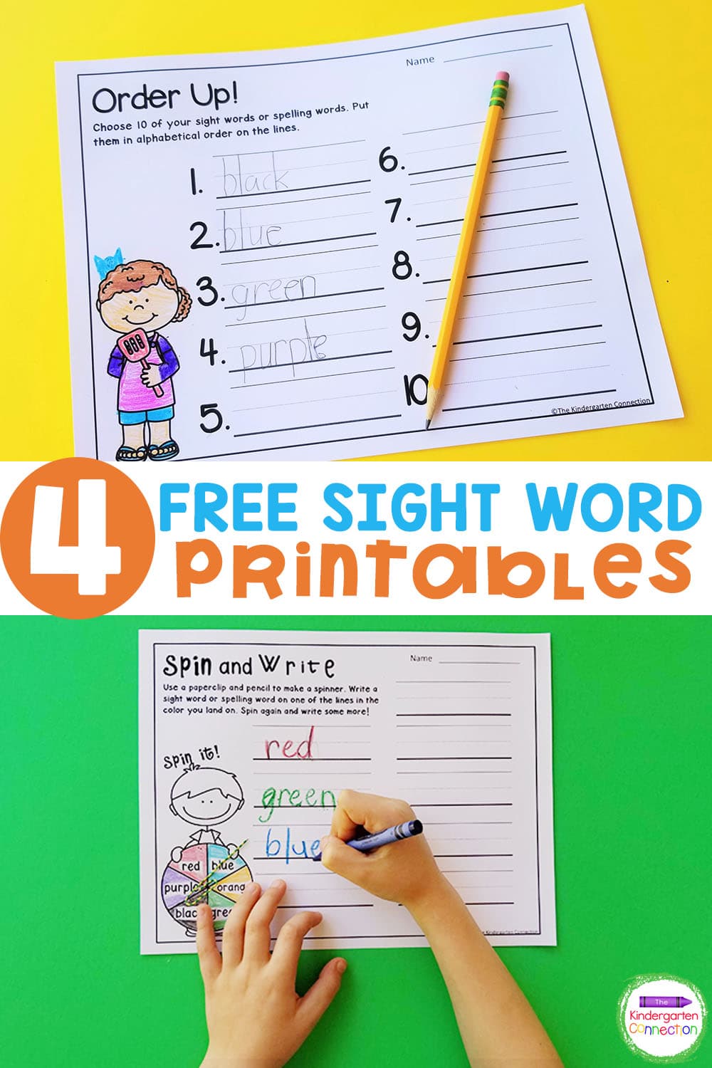 Free Sight Word Printable Games