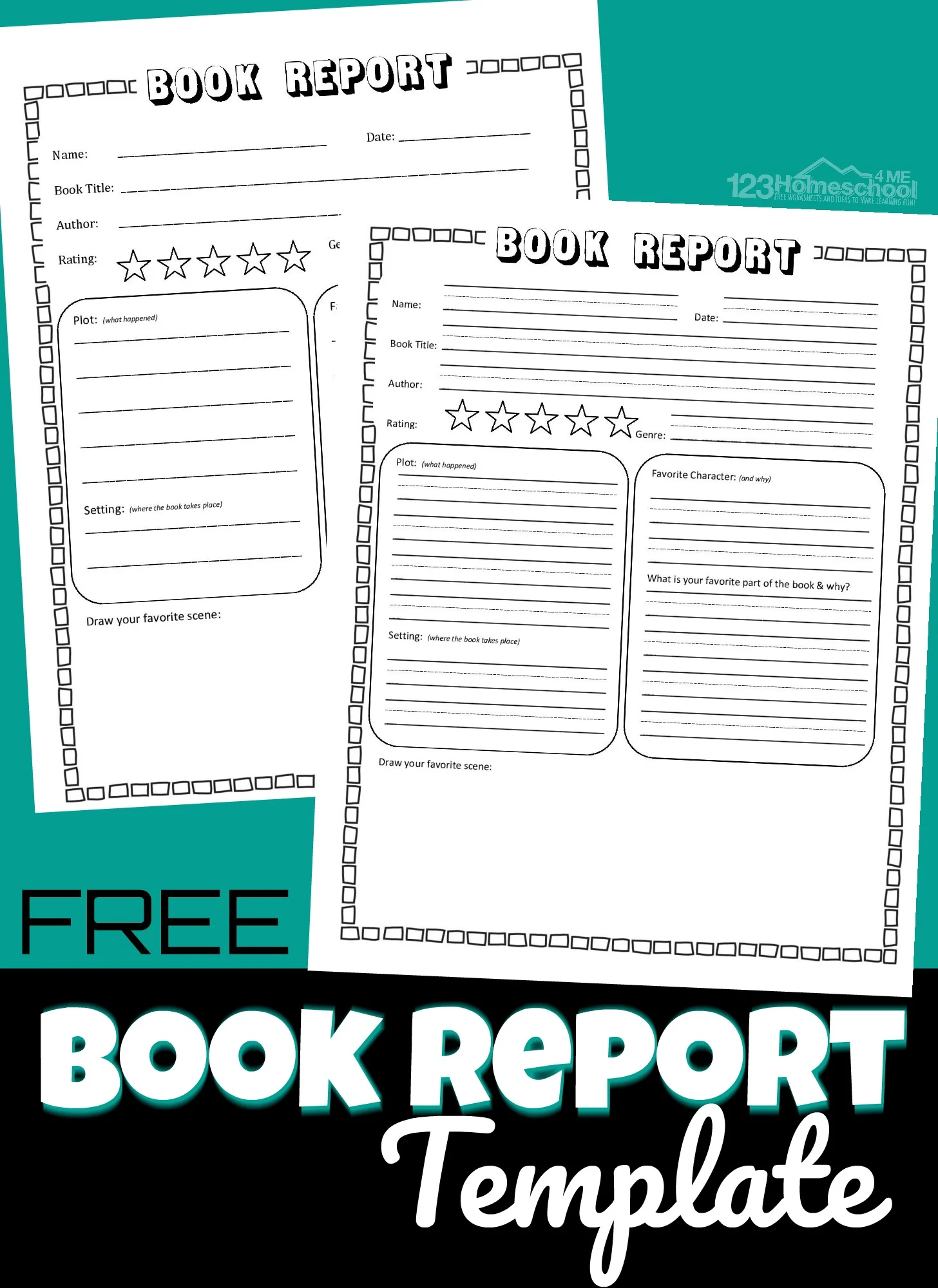 Free Simple Book Report Template