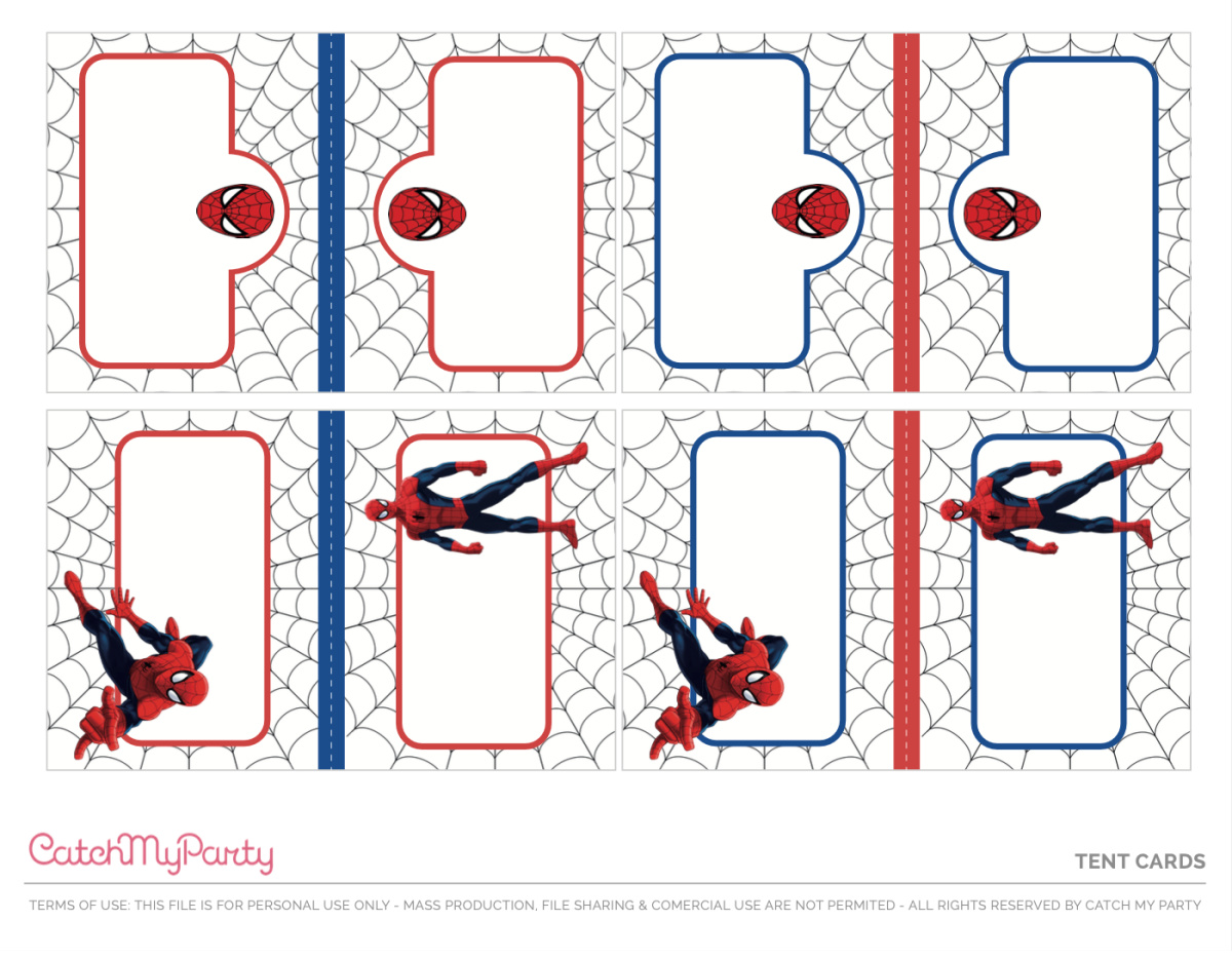 Free Spiderman Party Printables