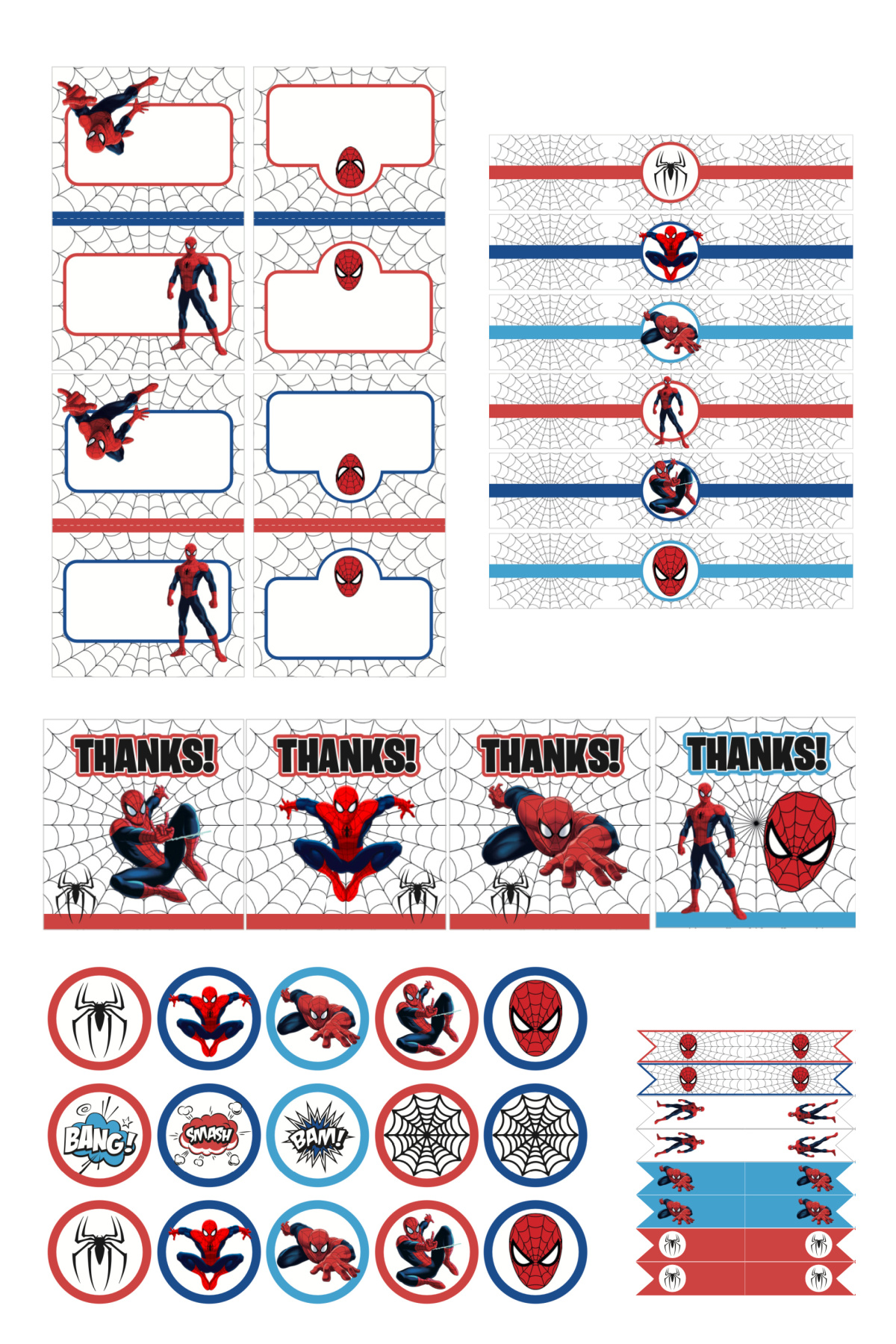 Free Spiderman Party Printables