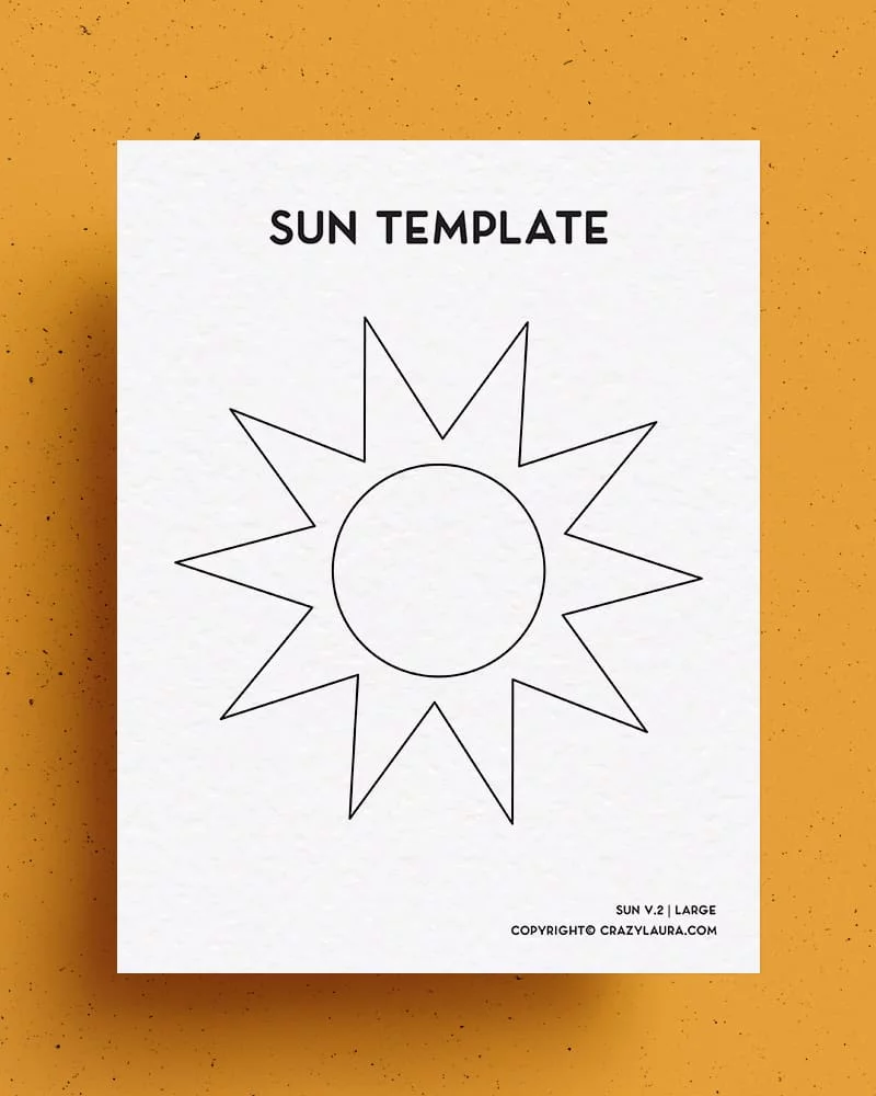 Free Sun Template