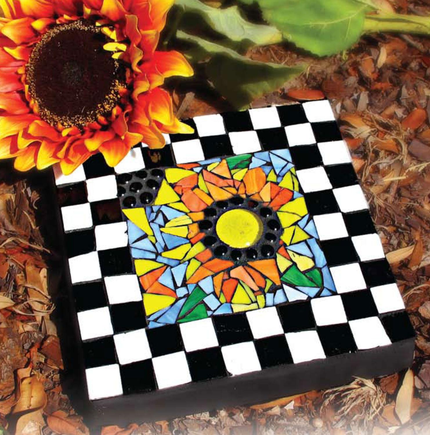 Free Sunflower Fun Mosaic Stepping Stone Project Guide