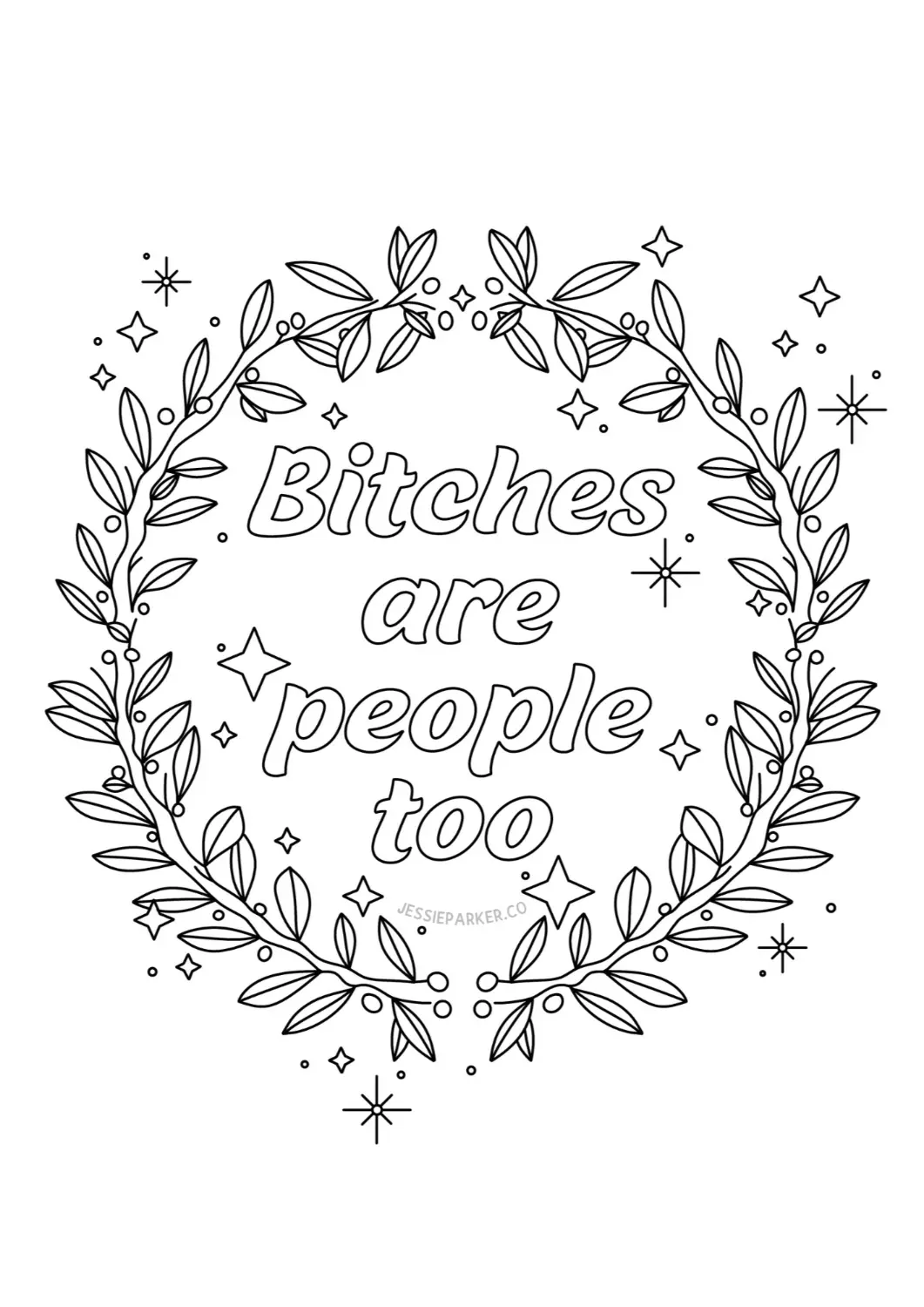 Free Swear Word Adult Colouring Pages