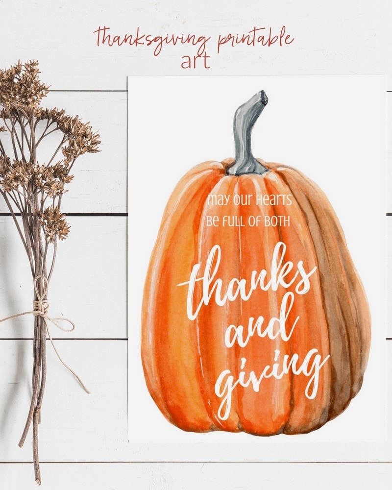 Free Thanksgiving Printables