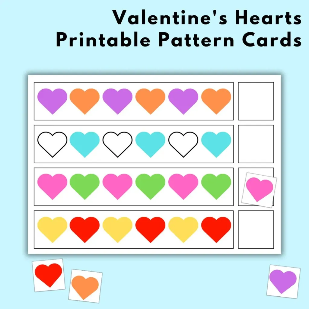 Free Valentines Pattern Printable For Kids
