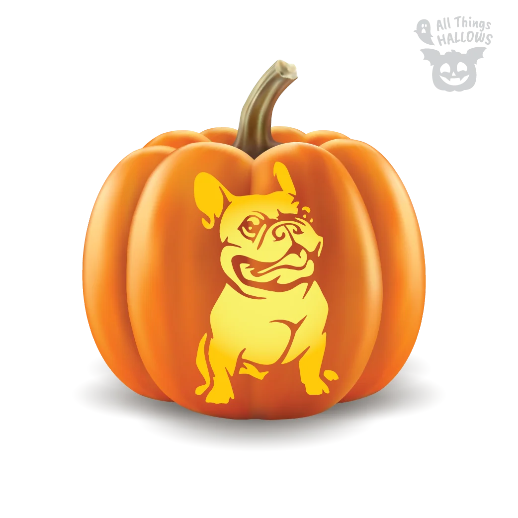 French Bulldog Pumpkin Stencil French Bulldog Pumpkin Stencil