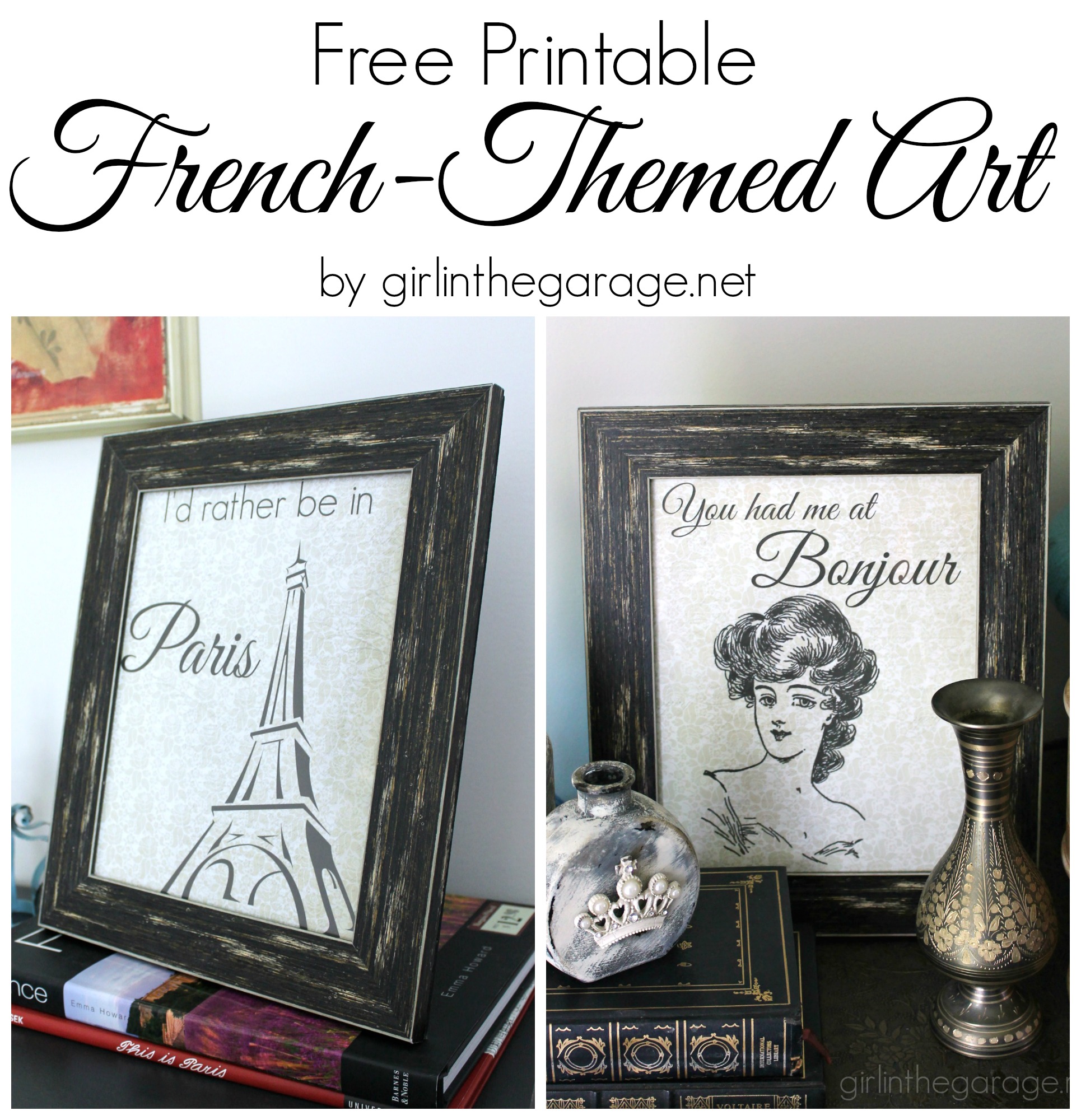 French Themed Printable Art