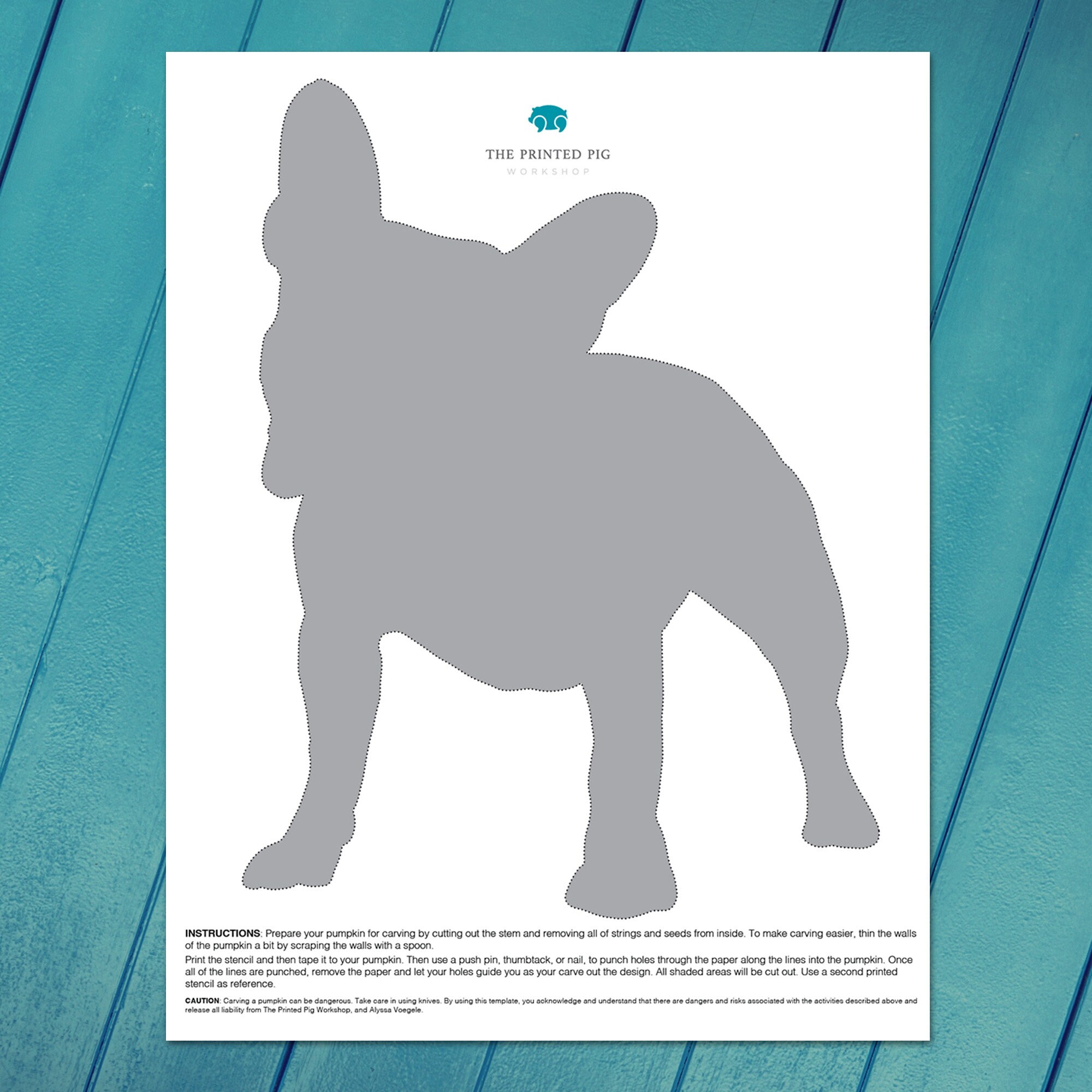 Frenchie Silhouette Series Printable Frenchie Silhouette Series Printable