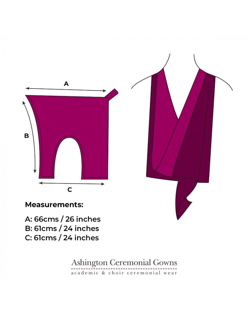 academic hood printable pattern