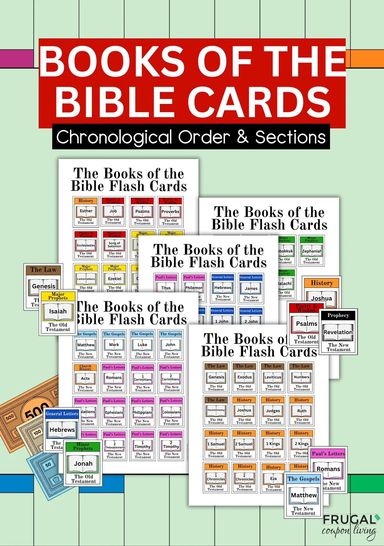 Game Inspired Books Of The Bible Printable Set