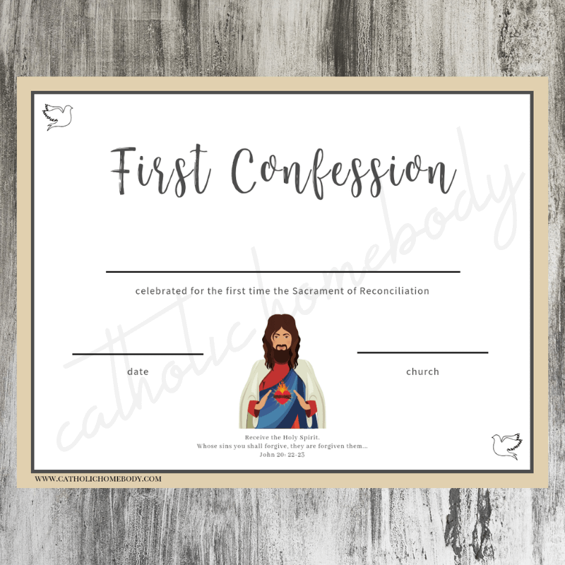 Genevieves First Confession W Free Printable