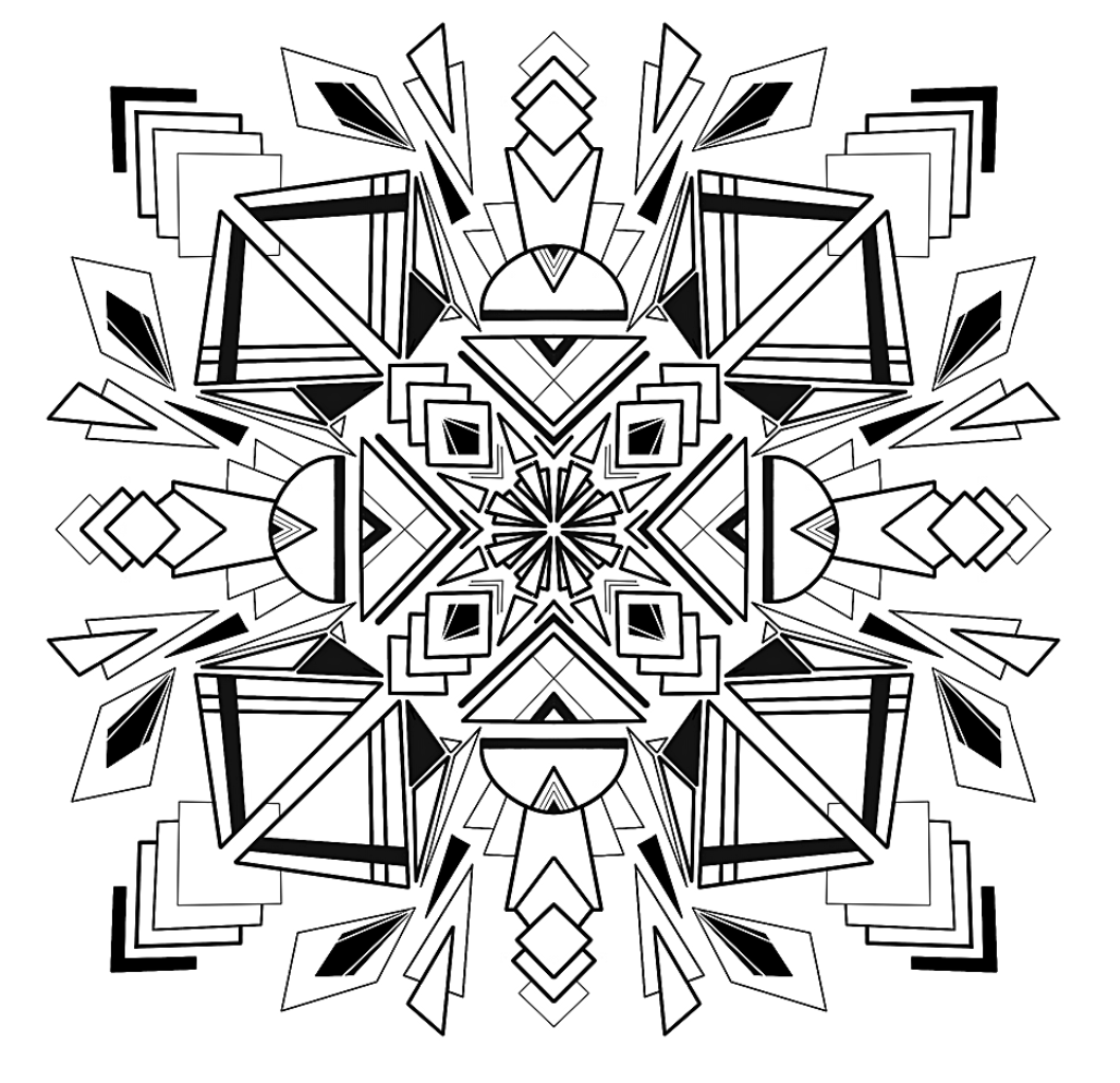 Geometric Pyrography Pattern