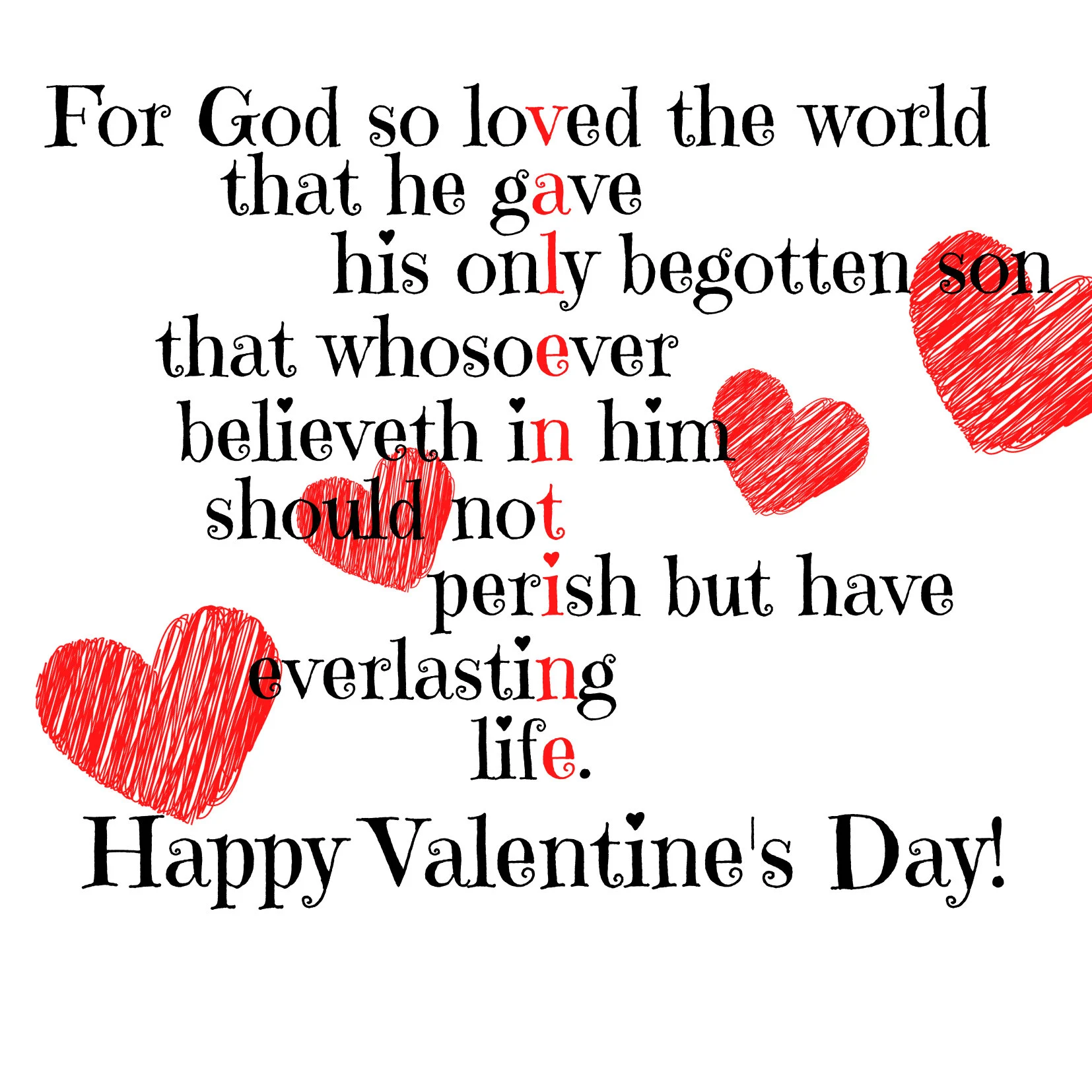 God So Loved The World Valentine Card