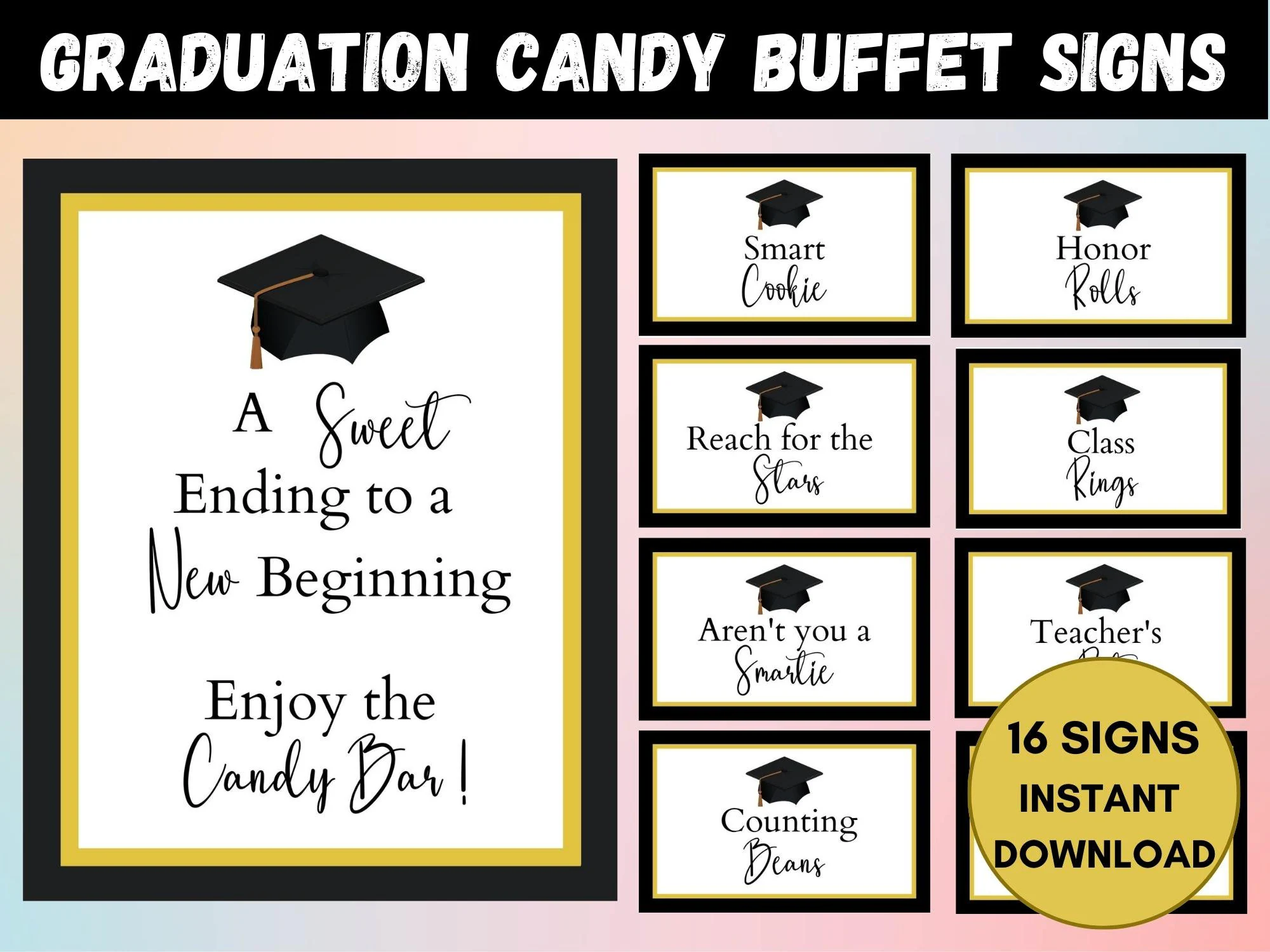Graduation Candy Bar Grad Party Favors