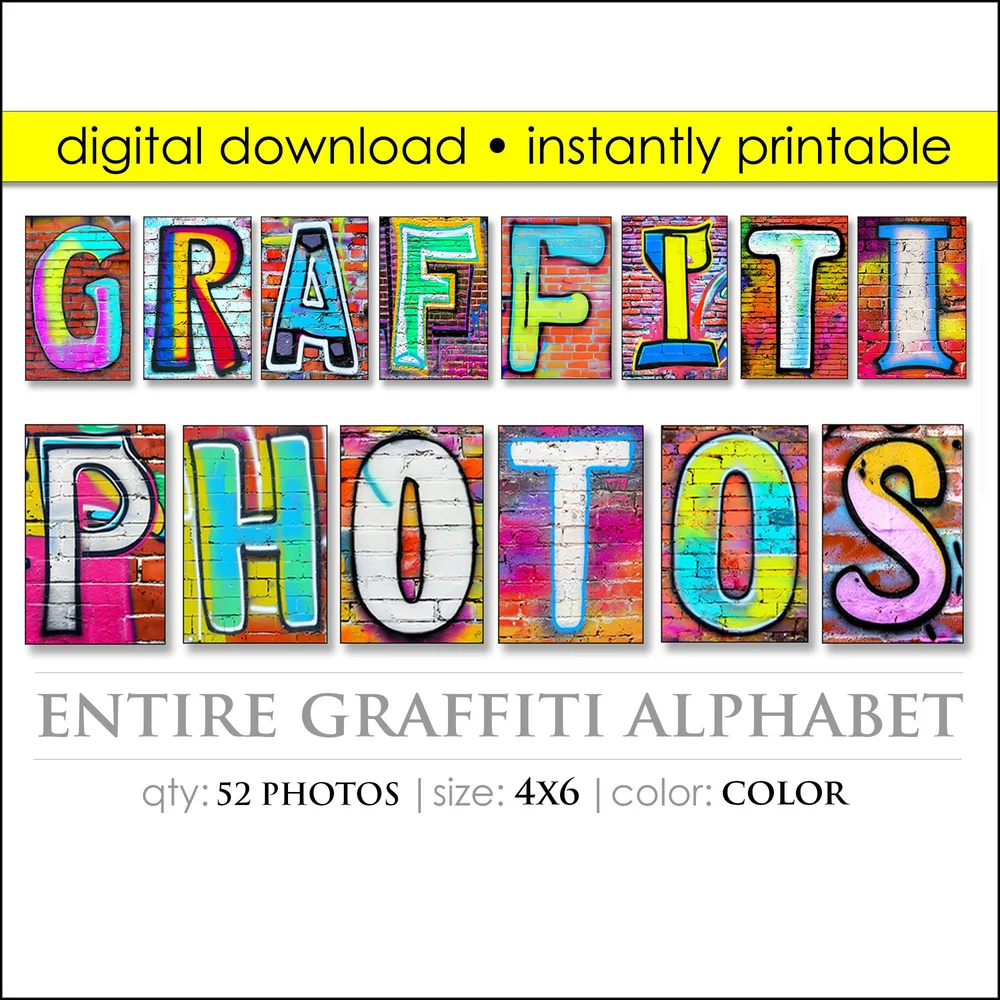 printable graffiti alphabet stencils