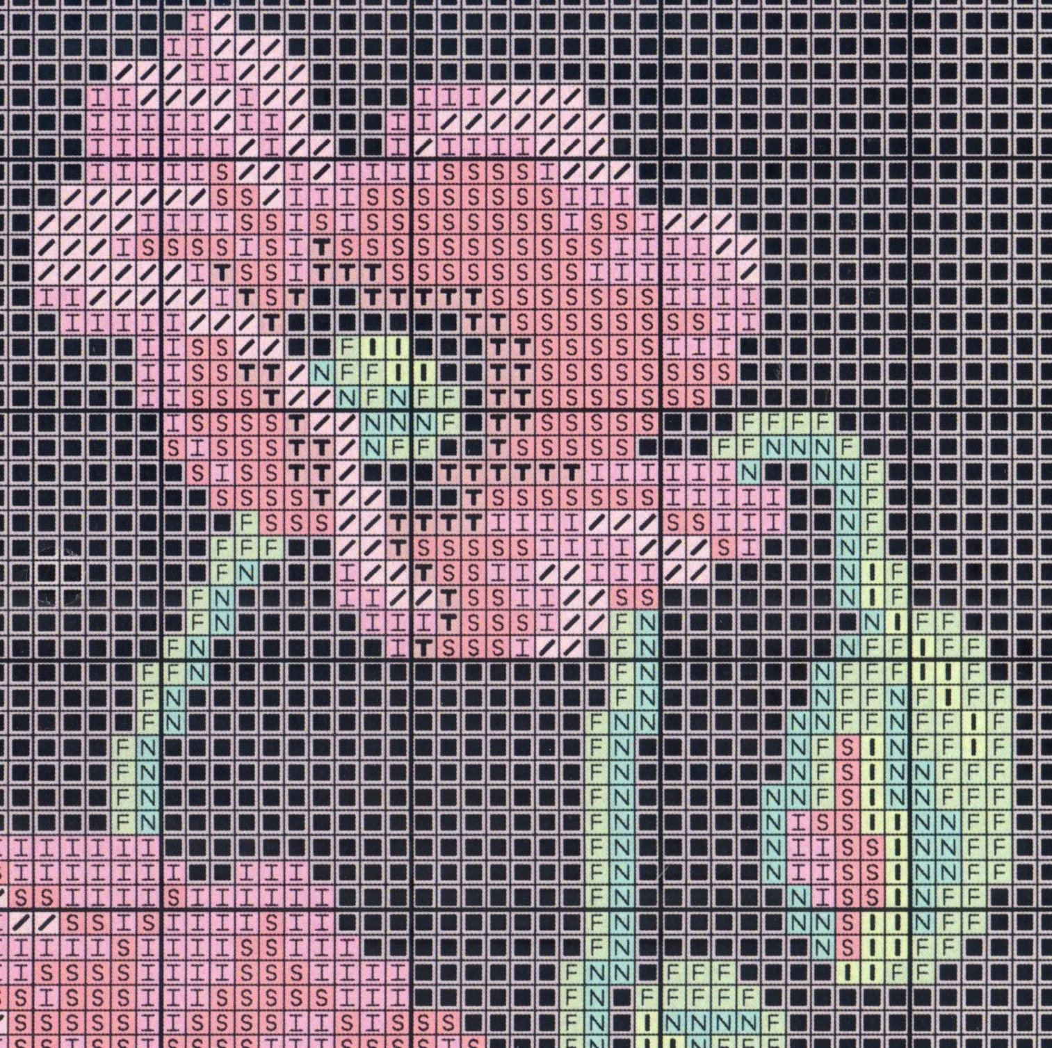 Grid Pattern Design Free Printable Latch Hook Patterns