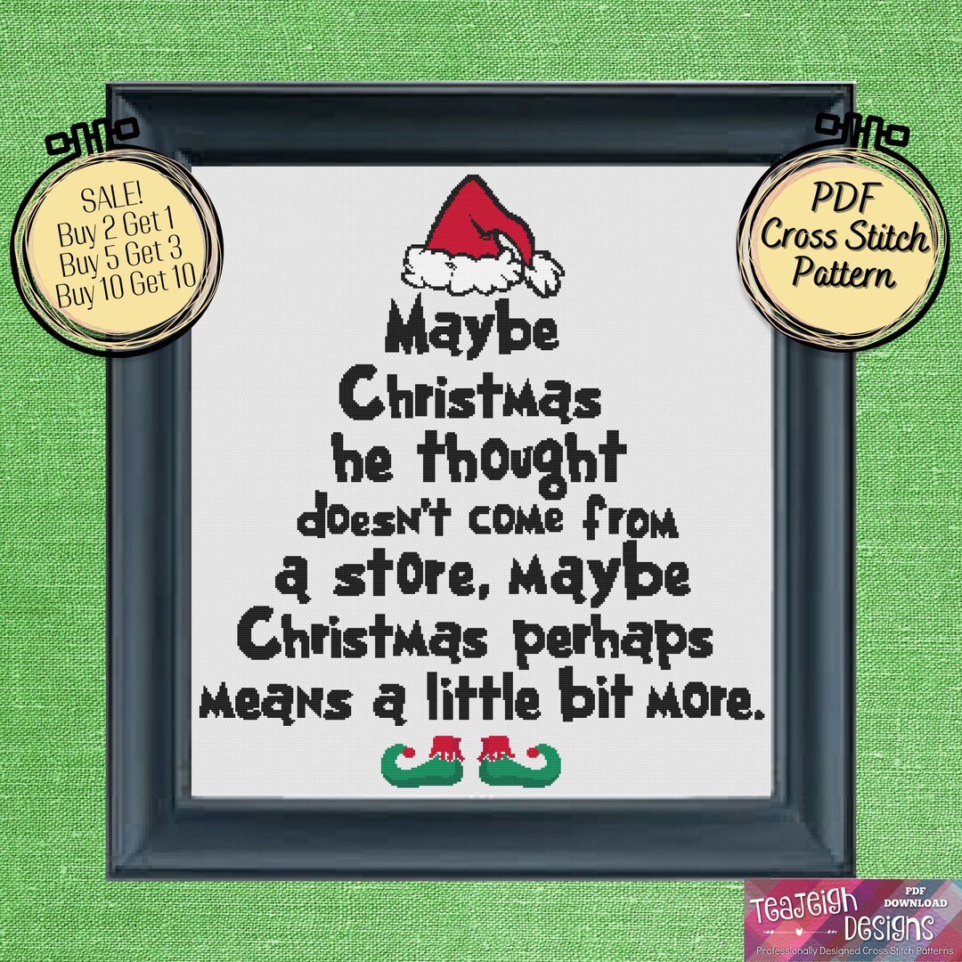 Grinch Quote Maybe Christmas Doesnt Come