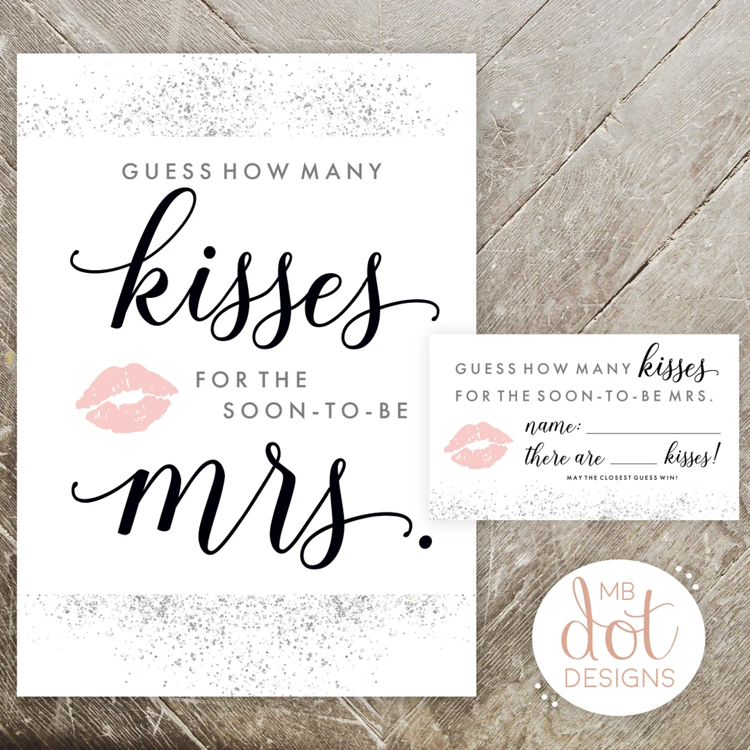 Guess How Many Kisses For The Soon To Be