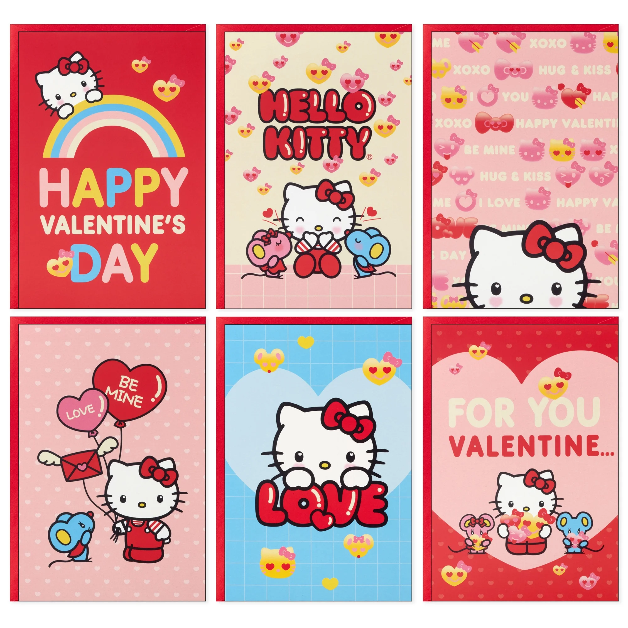 Hallmark Sanrio Hello Kitty Valentines Day Cards For Kids School 36 Classroom Valentines With Envelopes
