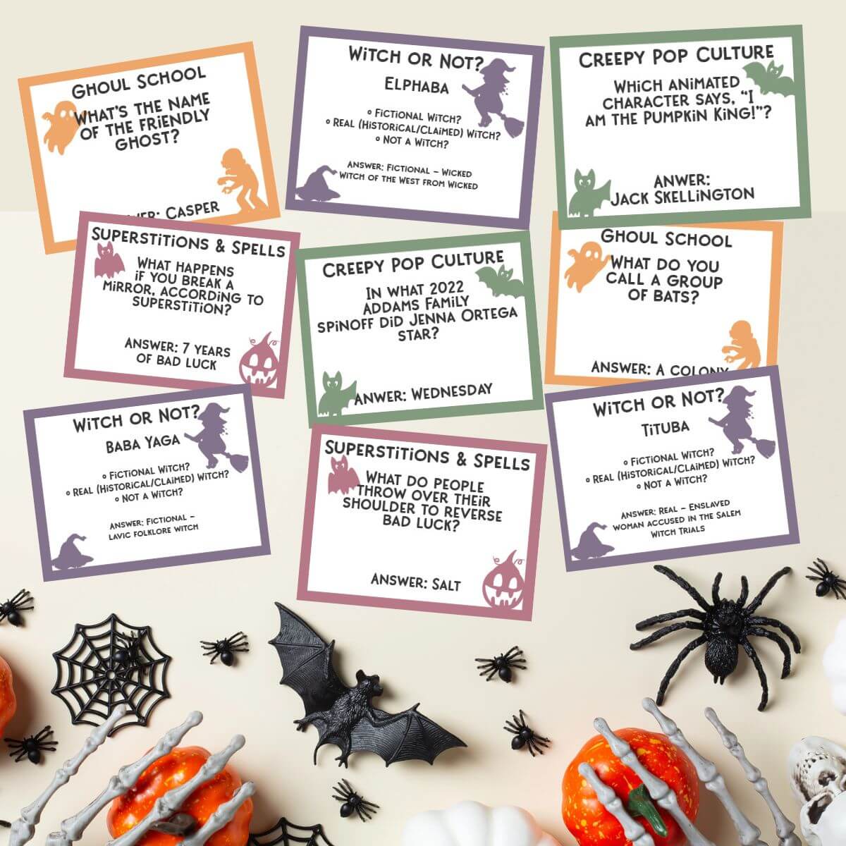 Halloween Trivia Game Printable Questions