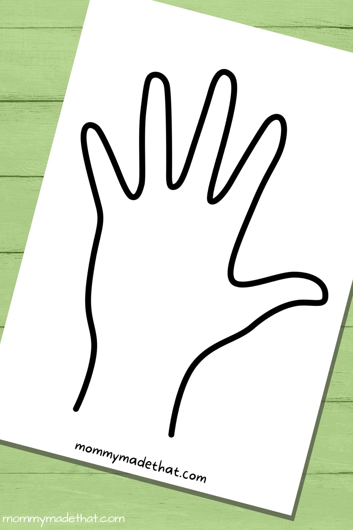Hand Outlines Templates