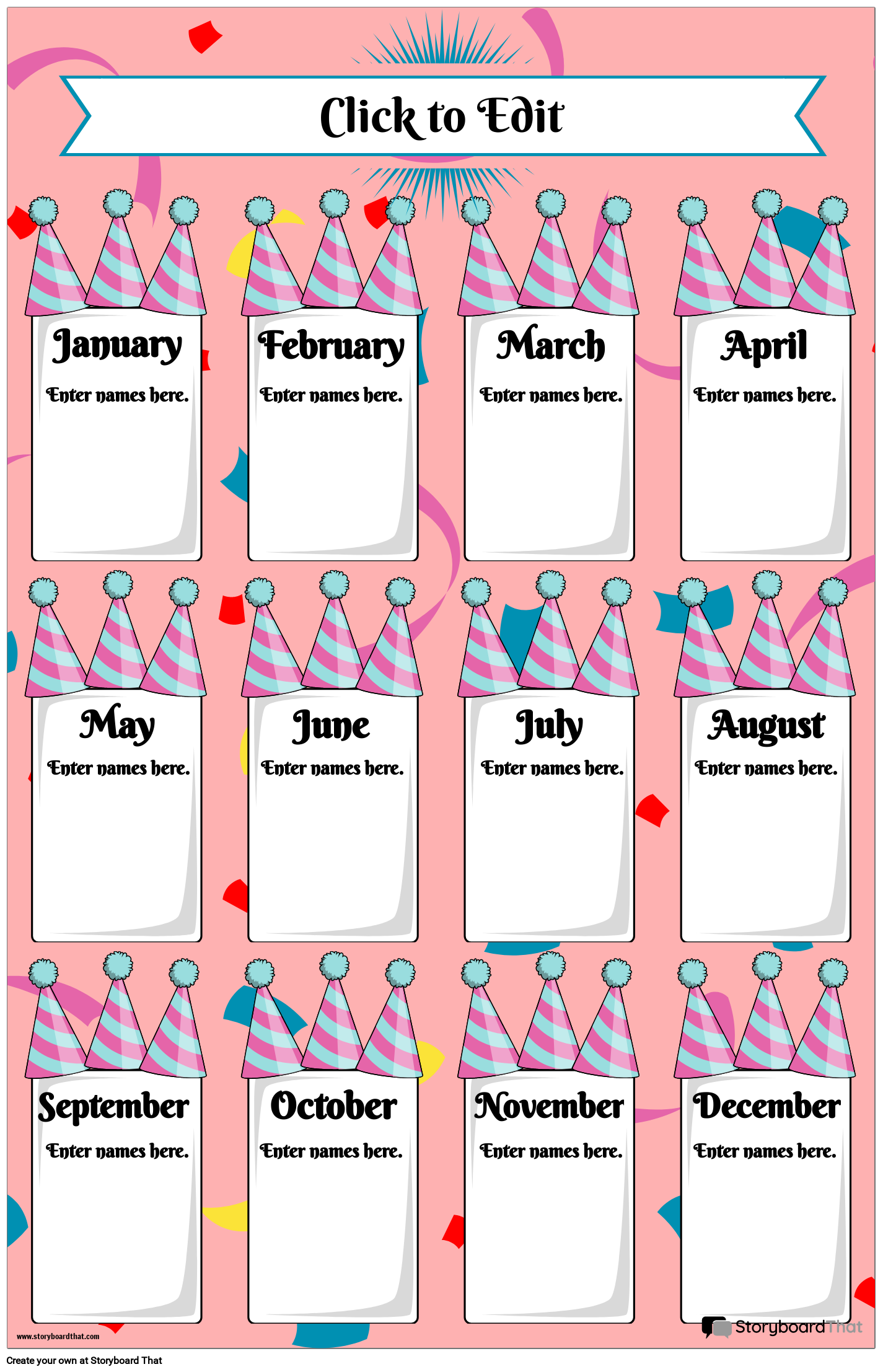 free printable birthday poster templates