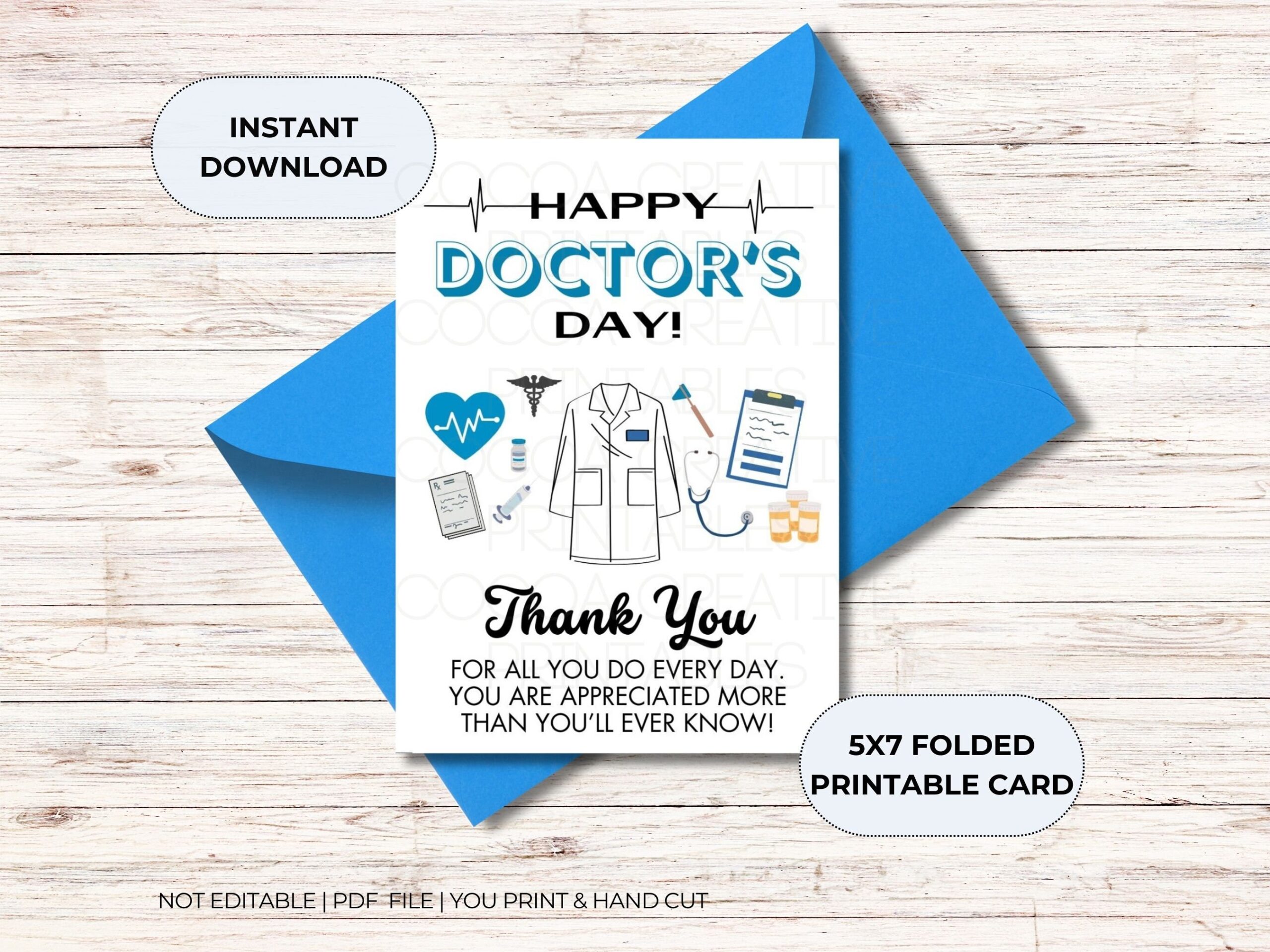 national doctors day free printable cards